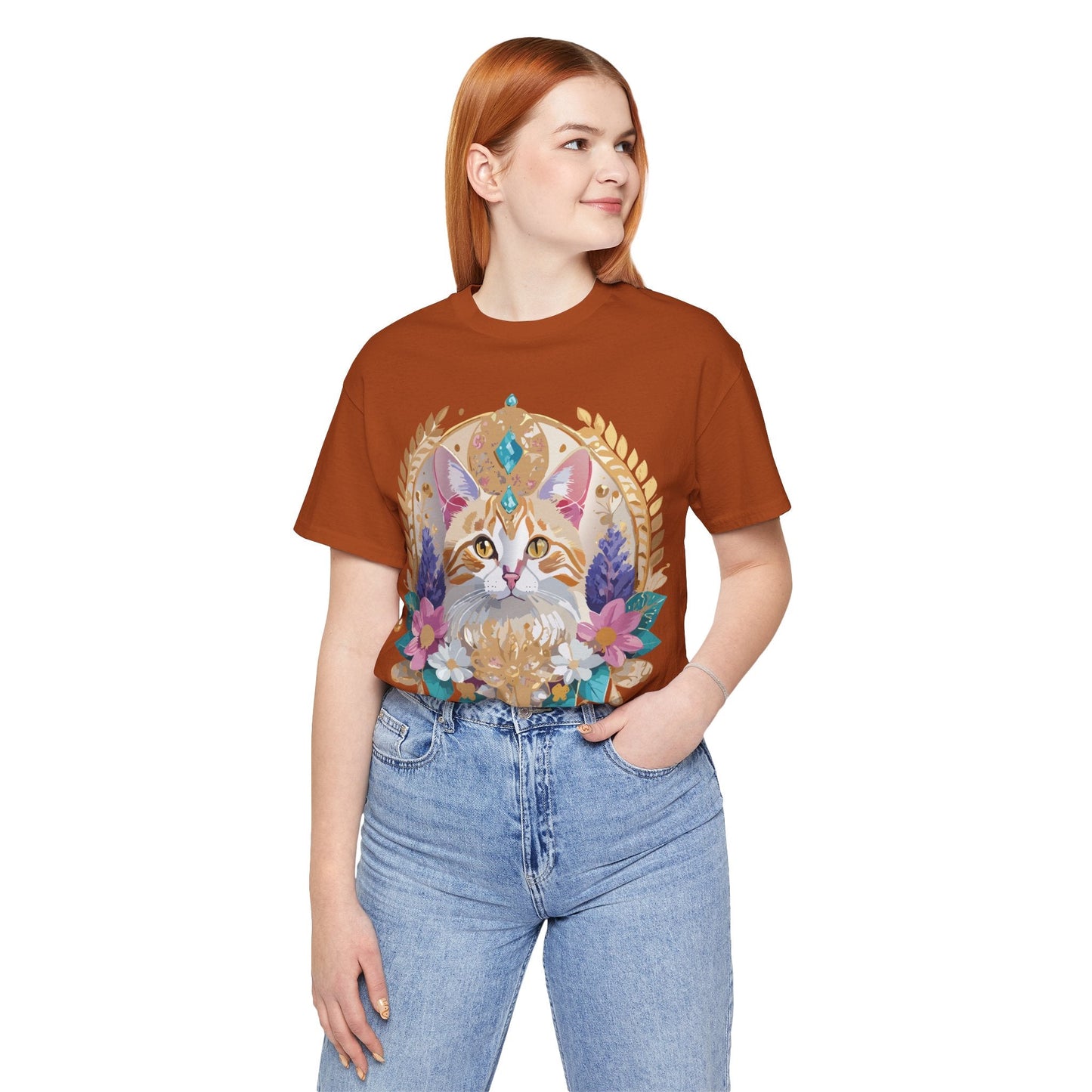 Medallion Graphic Unisex 100 Cotton Vintage Animal Medal Artwork Tee 10