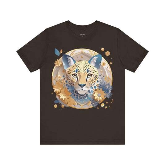 Medallion Graphic Unisex Cotton Bella+Canvas Tee with Floral Art Design n148