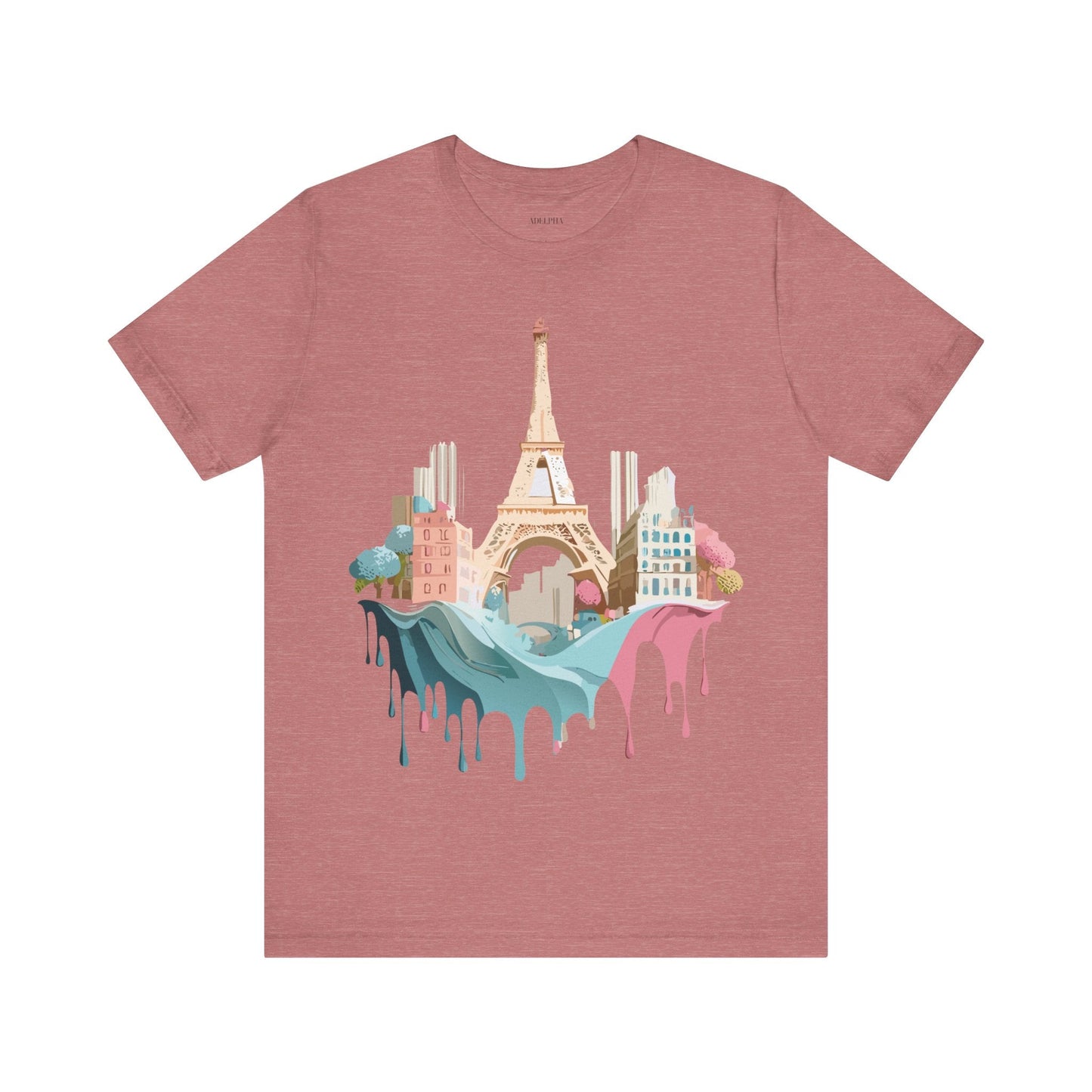 Paris Tourist Shirt Unisex Graphic Tee With Vintage Inspired Artwork Adelpha Art Design