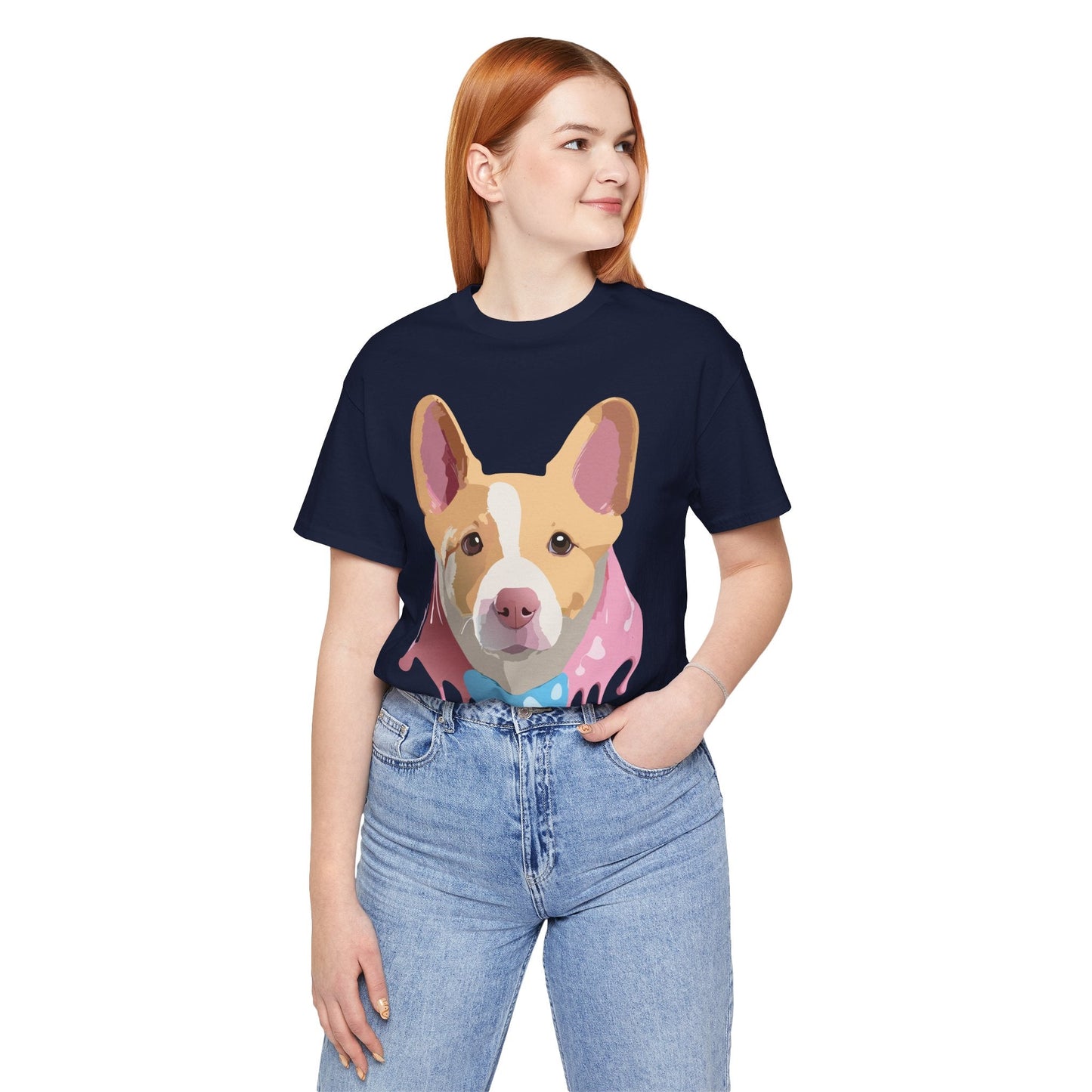 Adelpha Graphic Dog Shirt Unisex Vintage Inspired Tee Short Sleeve Comfort Wear Everyday