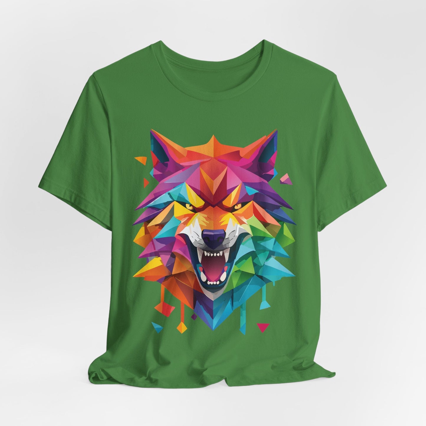 Unisex Animal Shirt With Art Design And Wild Animals Print Tee Short Sleeve Premium