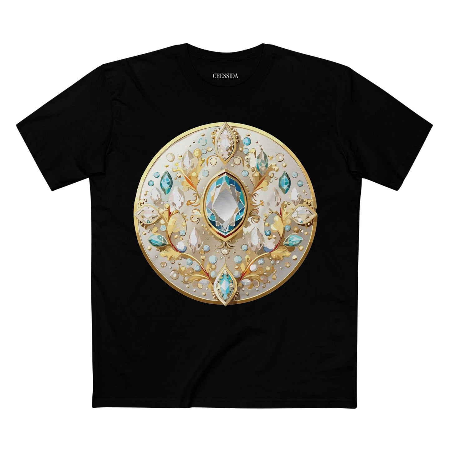 Medallion Graphic T-Shirt Unisex 100 Cotton With Gold Art Design Medal Tee 22