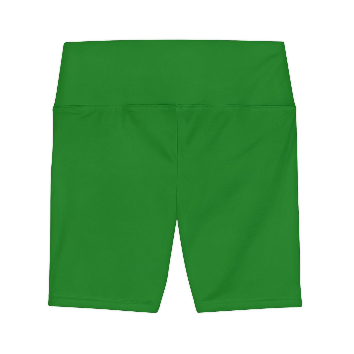 Forest Green Women's Green Workout Shorts — High-Waist Active Bike Shorts