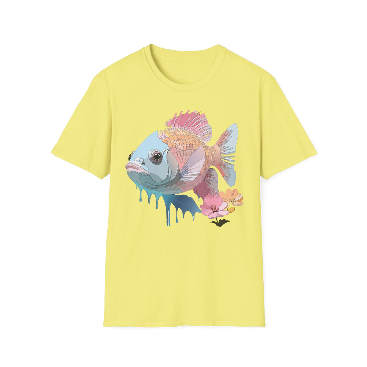 Pastel Tropical Fish T-Shirt | Colorful Coral Reef Fish Tee