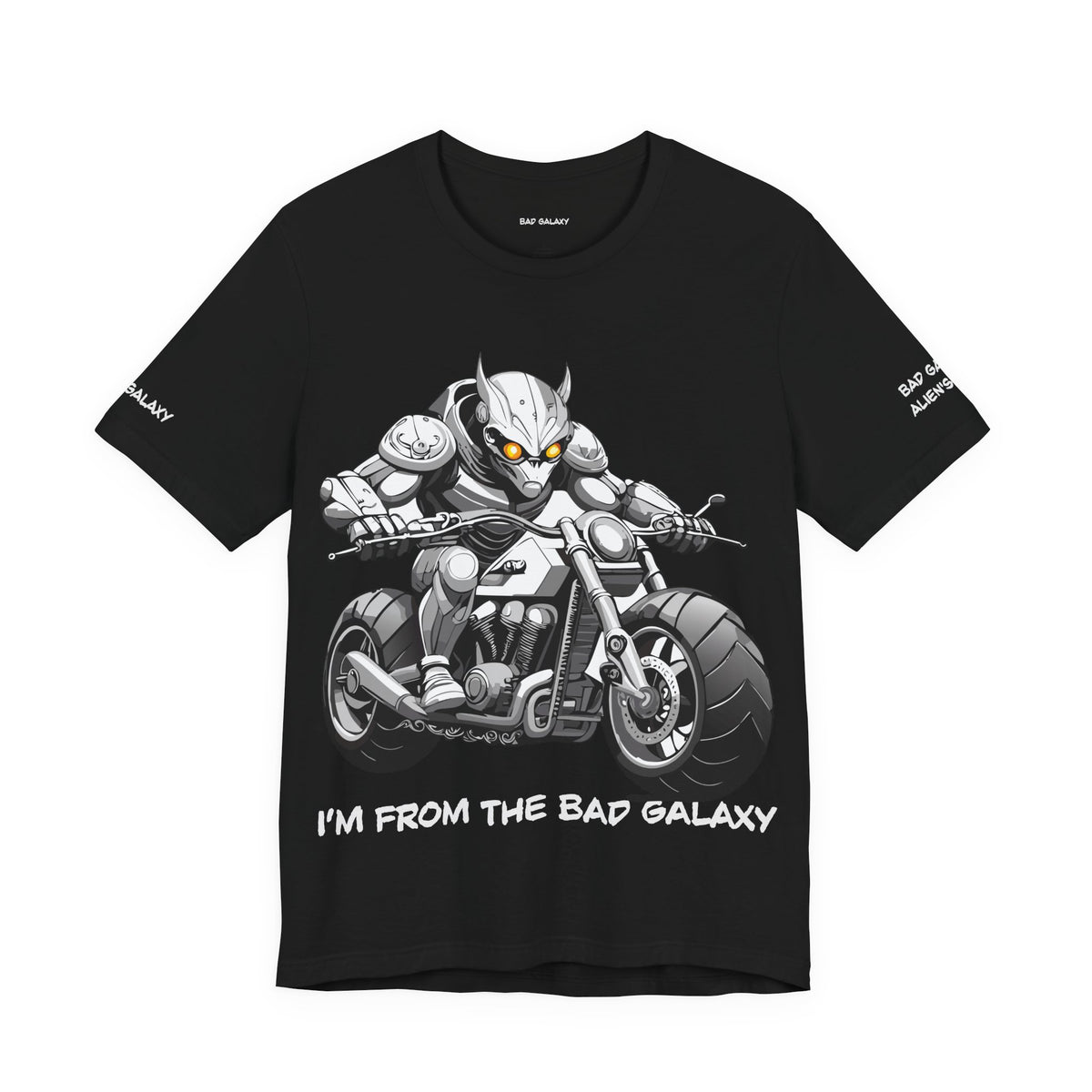 Alien Graphic Unisex Cotton Bella+Canvas Tee with Art Design b79