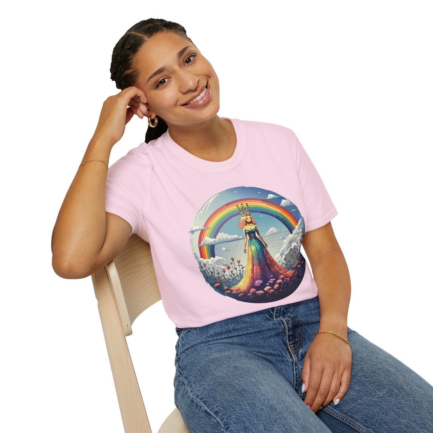 Womens Graphic T Shirt Art Design Tee Softstyle 64000 100 Percent Cotton Comfort