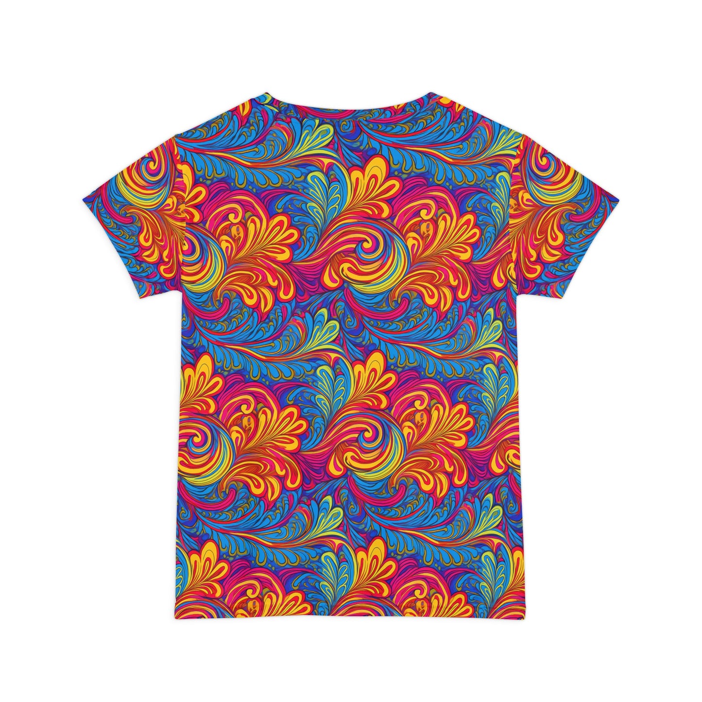 Women Poly Span T-Shirt with Floral Print