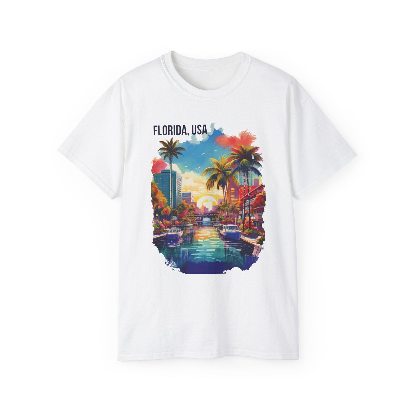 Florida Graphic Unisex Cotton T‑Shirt 1