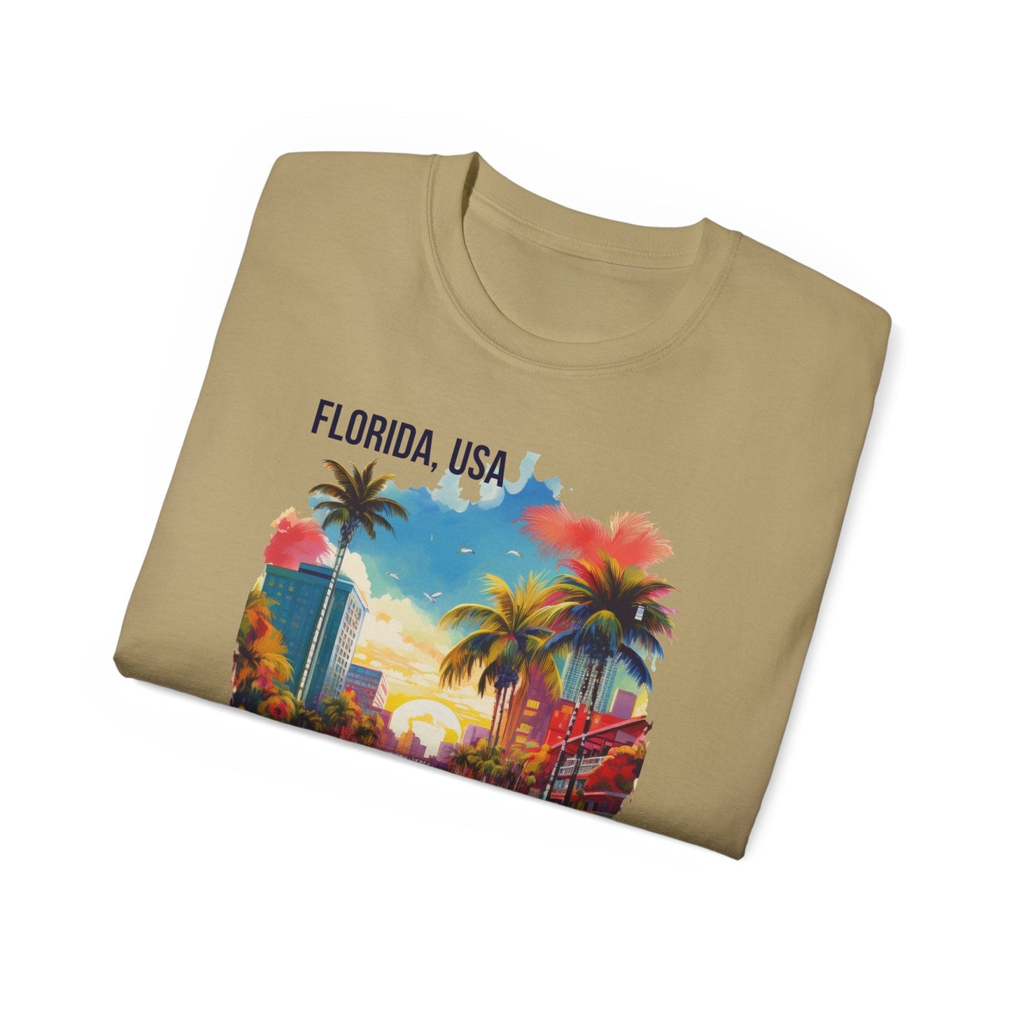 Florida Graphic Unisex Cotton T‑Shirt 1