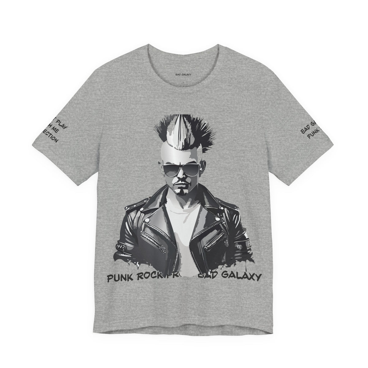 Punk Rock Graphic Unisex Cotton Bella+Canvas Tee with Art Design b34