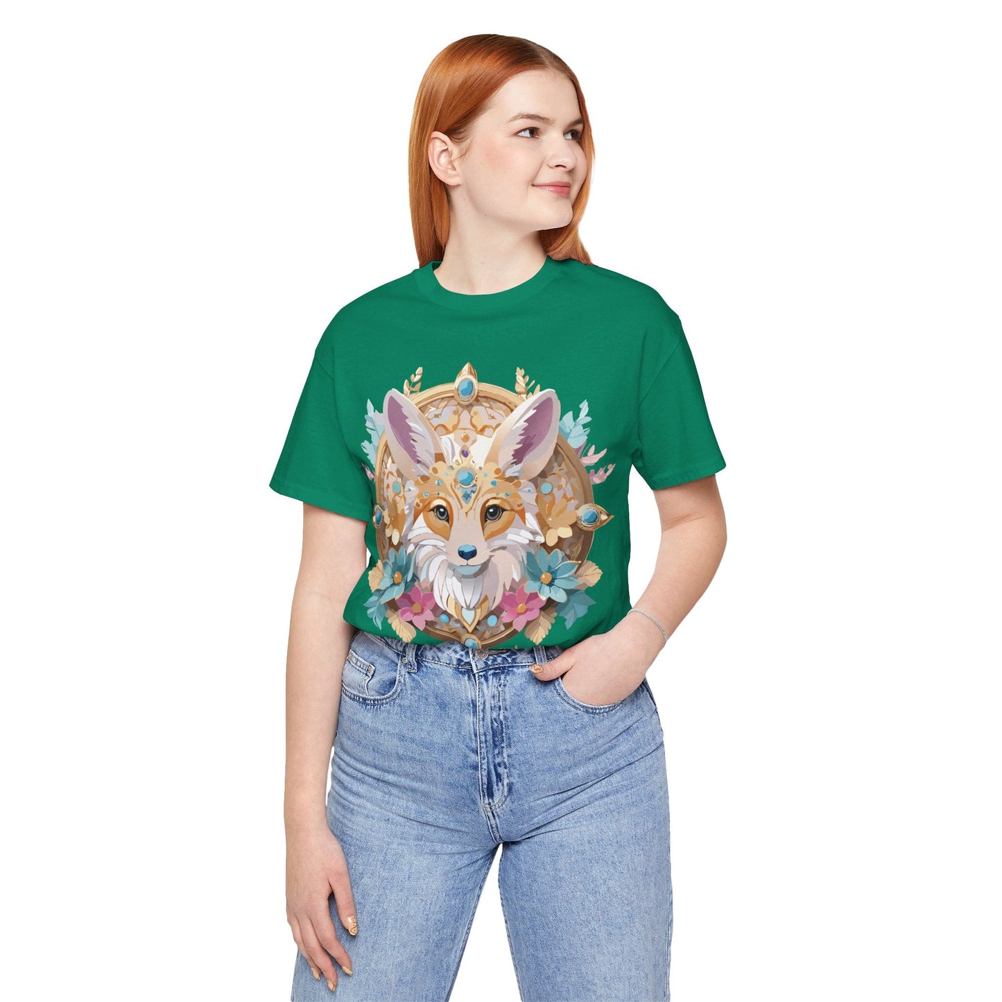 Unisex Graphic Tee From Adelpha Medallion Art Design Vintage Inspired Look Everyday Wear Style