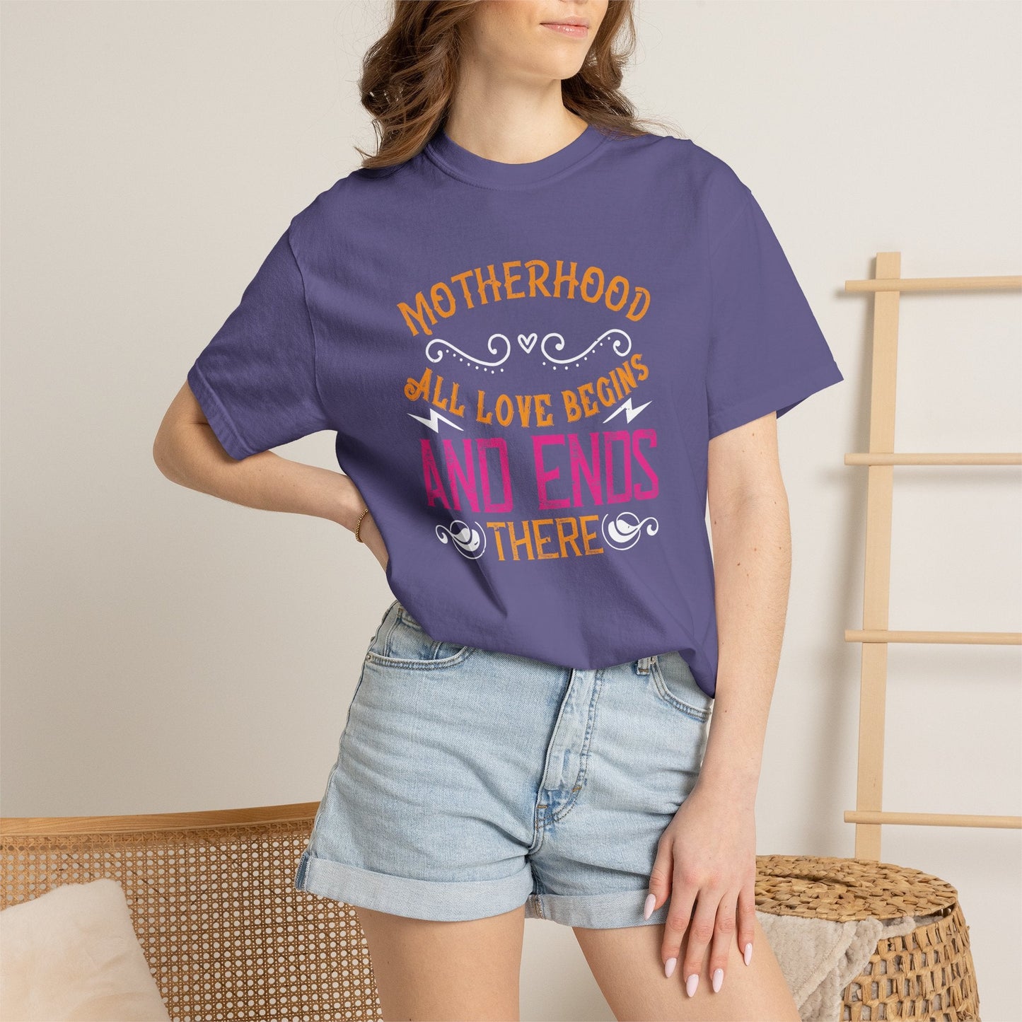 Mom T-shirt Mother Day Mama Tee Unisex Comfort Colors Garment-Dyed Cotton h85