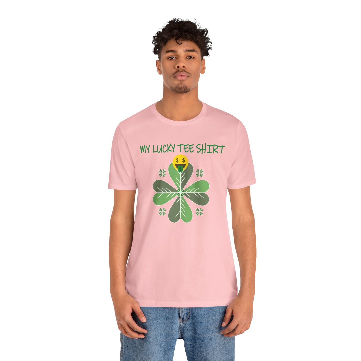 Unisex Cotton Tee Shirt with Lucky Prints