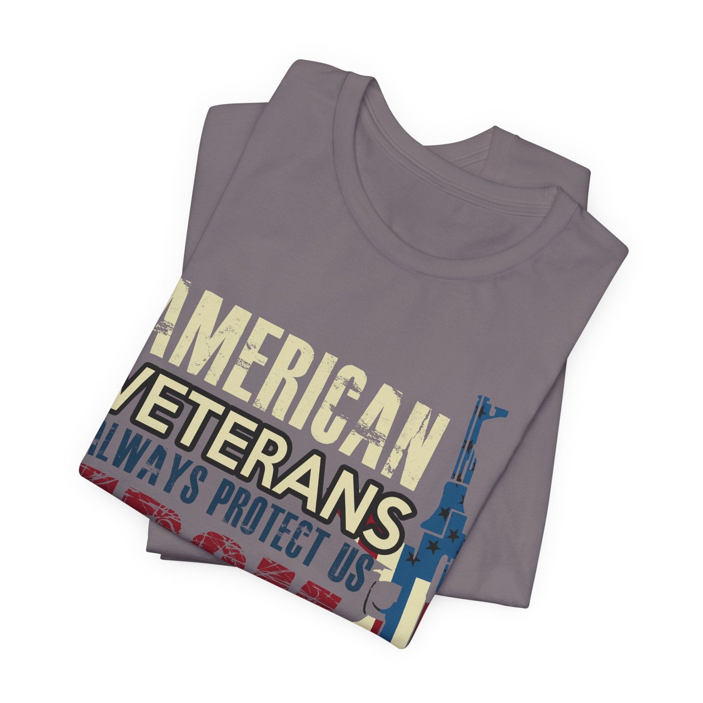 Army Veteran Patriotic Graphic Design Unisex Cotton T-Shirt v44