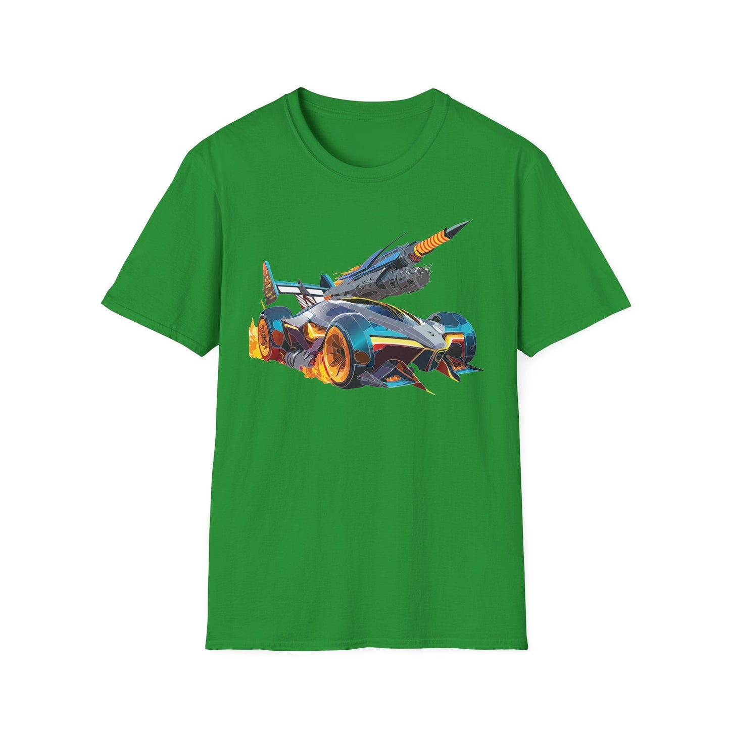 Car Graphic Unisex Cotto Softstyle Art Design with Hot Wheels Artwork Tee 7
