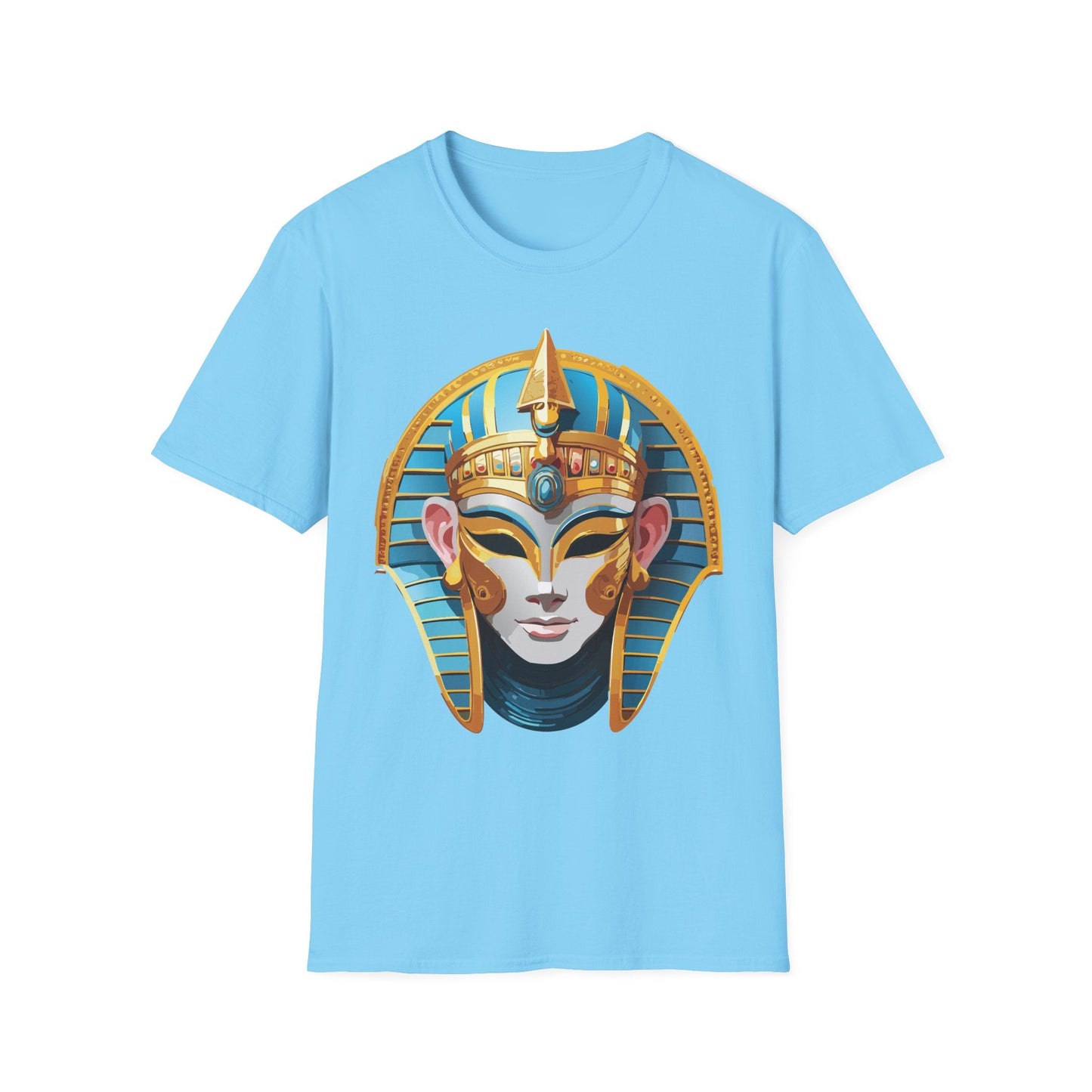 Mask Design Tee Shirt For Unisex Comfort Gildan Softstyle 64000 Ring Spun Cotton