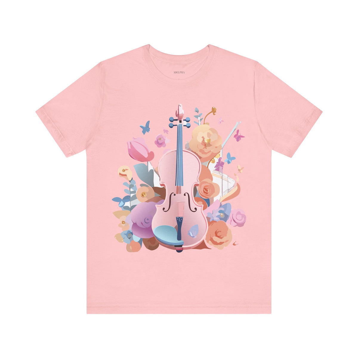 Music Graphic Unisex Cotton Bella+Canvas Tee with Art Design m171