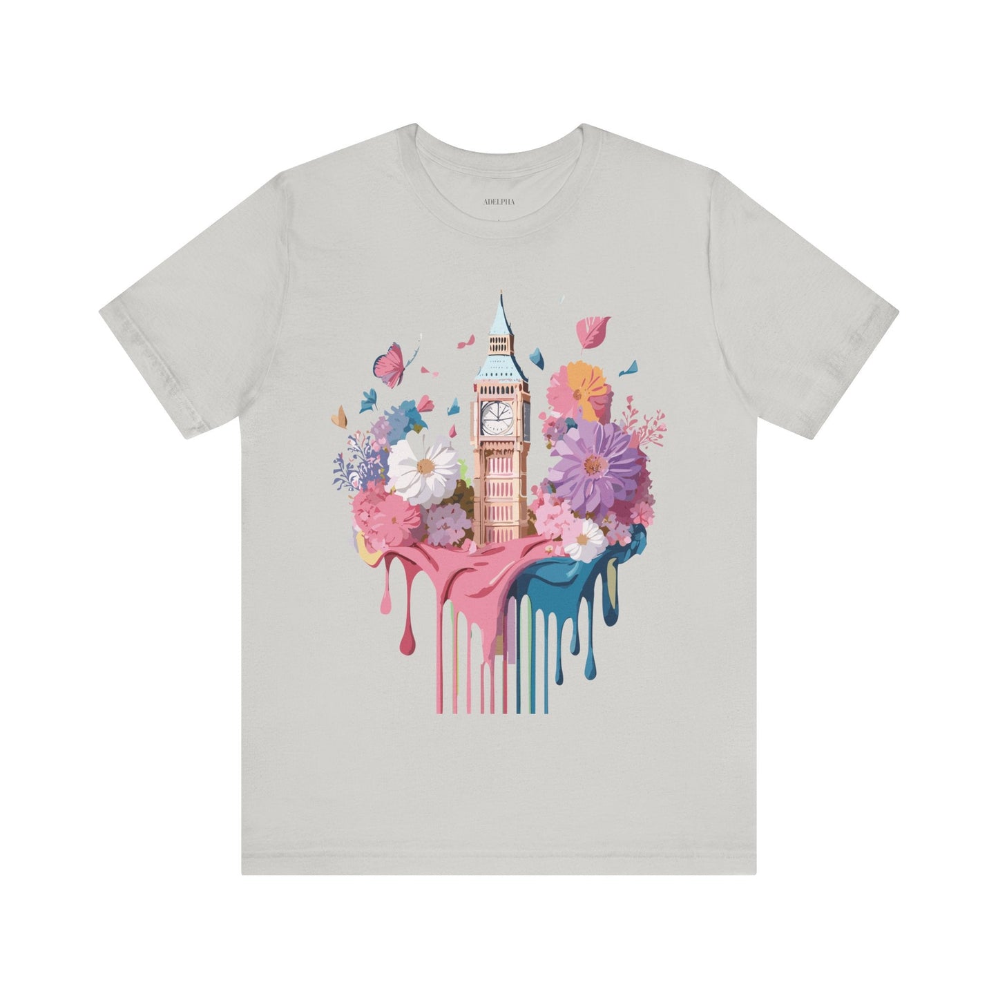 Adelpha London Tourist Unisex Graphic Tee Vintage Inspired Art Design Short Sleeve Shirt