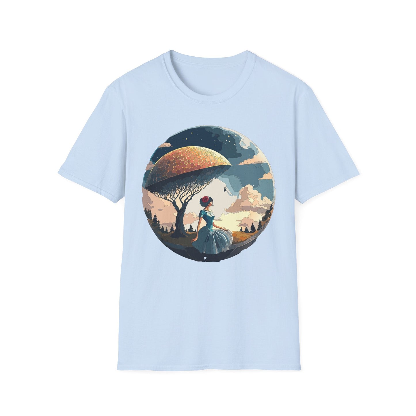 Womens Ladies Graphic T Shirts Art Design Shirt Gildan Softstyle 64000 Unisex Tee