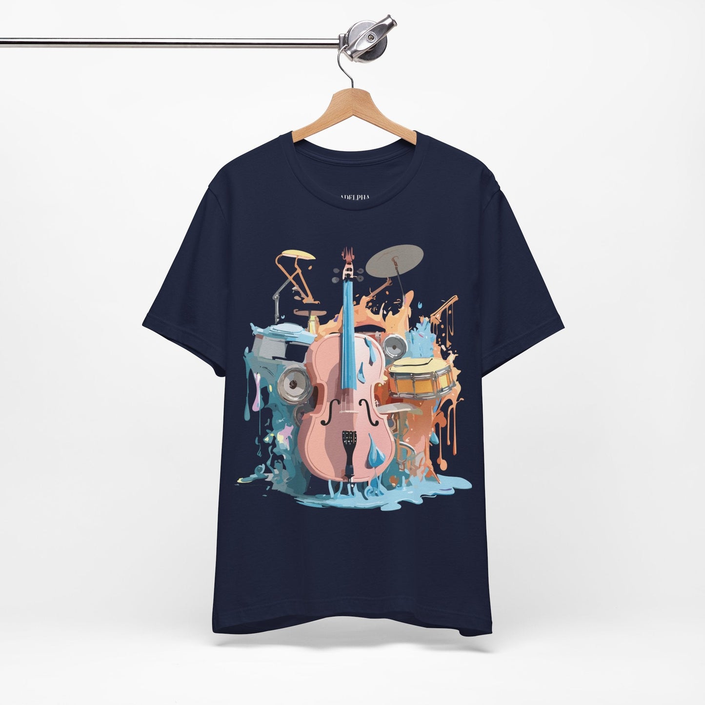 Adelpha Graphic Music T Shirt Unisex Jersey Short Sleeve Tee Art Design Premium Vintage Inspired