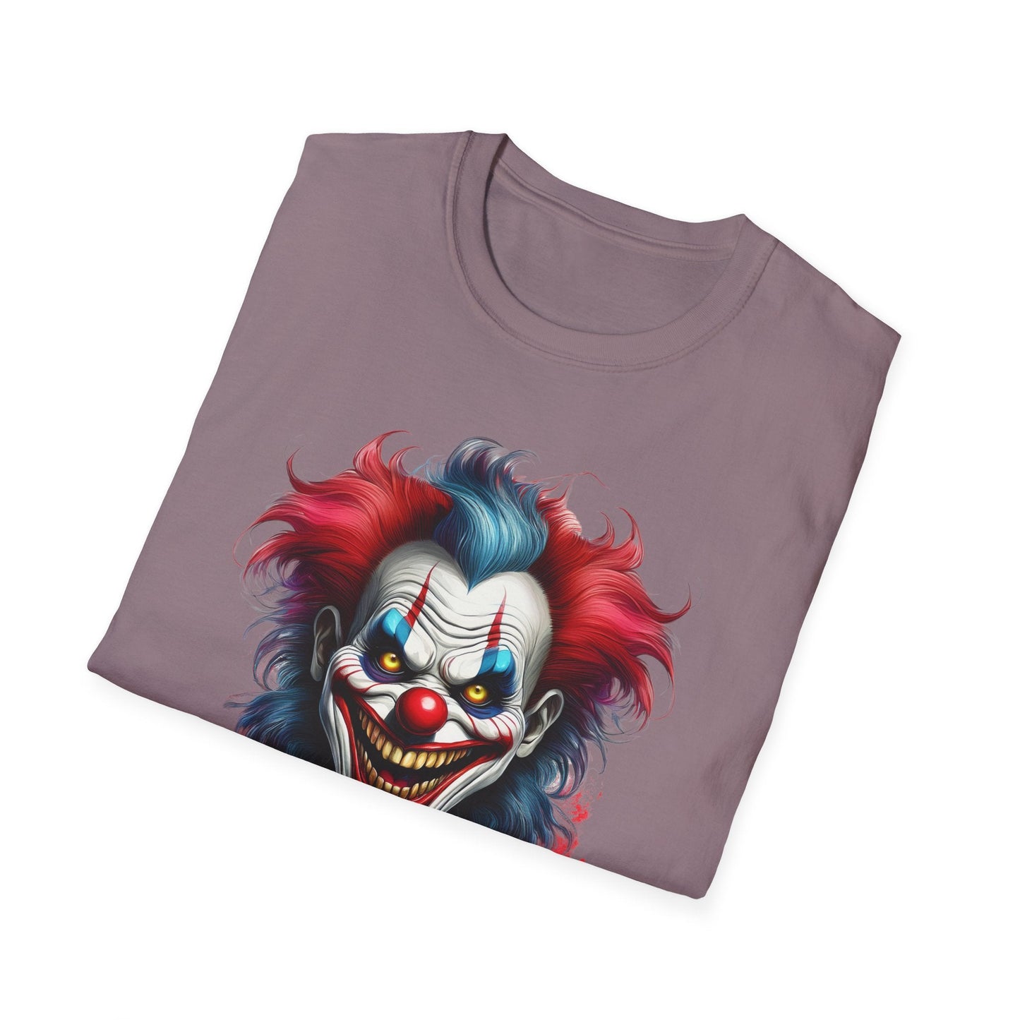 Unisex Clown Shirt Funny Man Tee Circus Theme Shirt Scary Man Shirt Softstyle Comfort