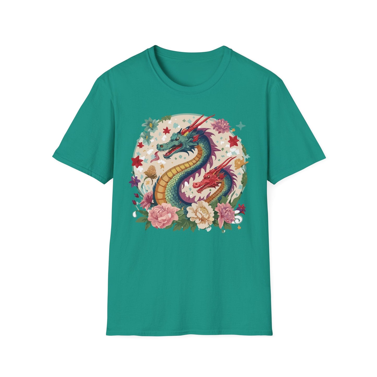 Dragon Graphic Unisex 100 Cotton Tee with Animal Artwork Design 6