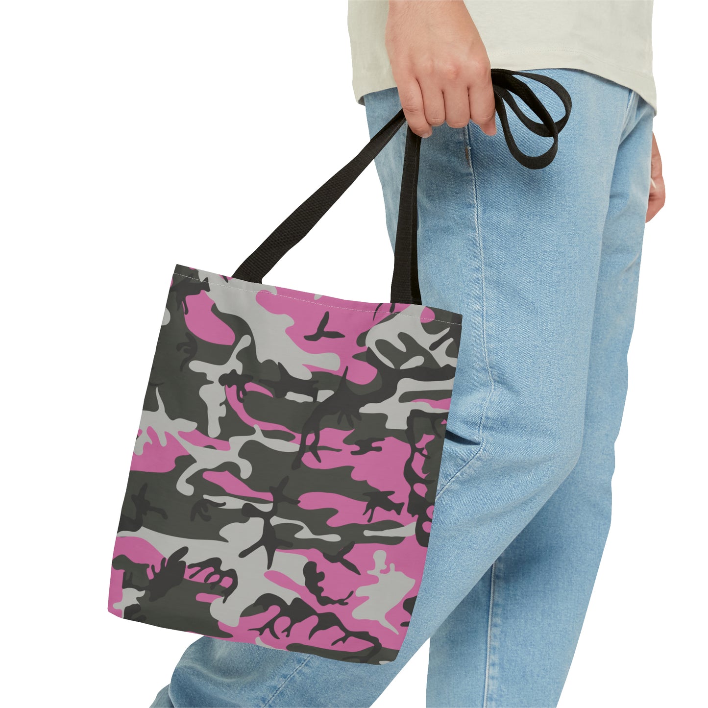 Canvas Bag with Abstract Prints