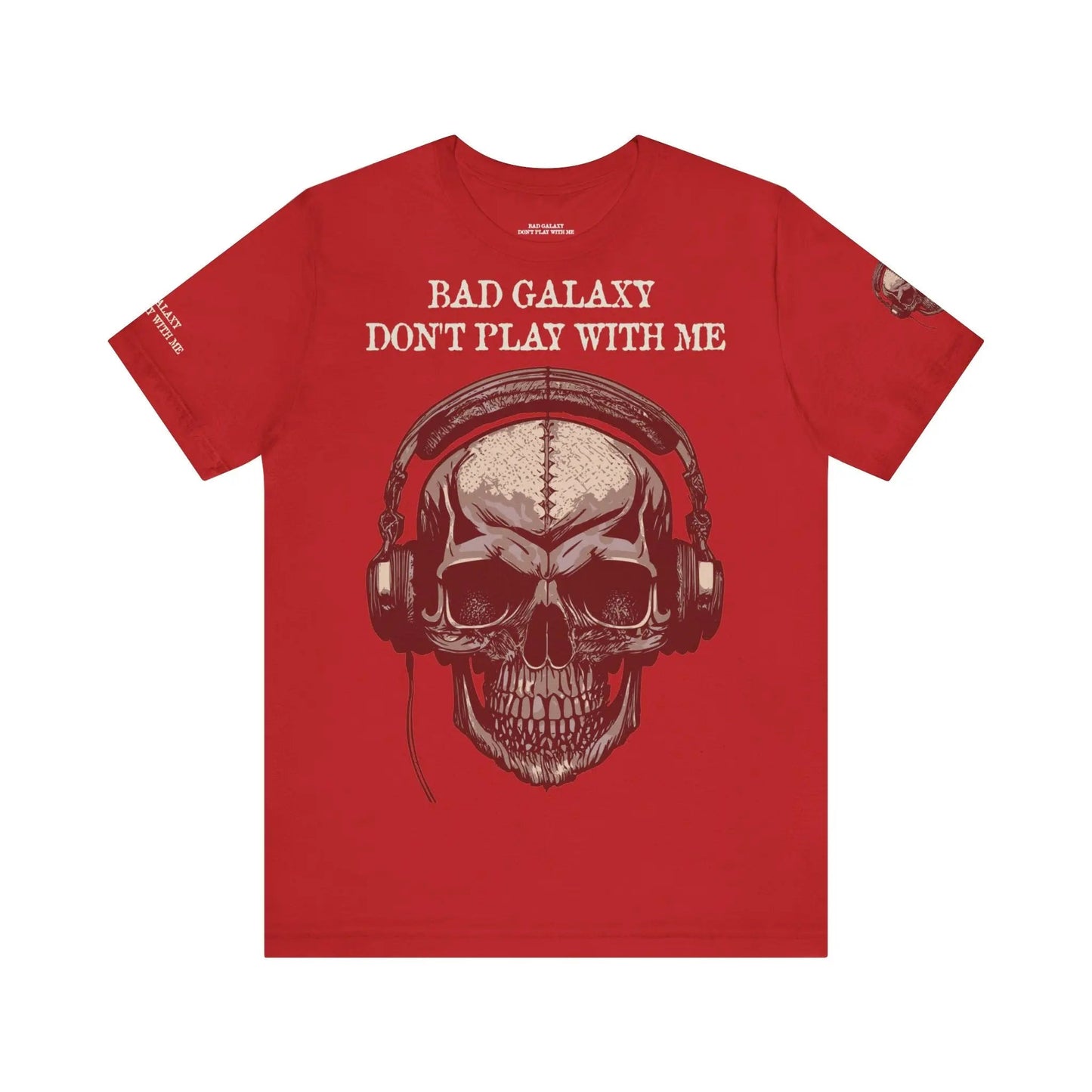 Skull T Shirt From Bad Galaxy 100 Percent Cotton Eco Friendly Made In USA With Durable Stitching