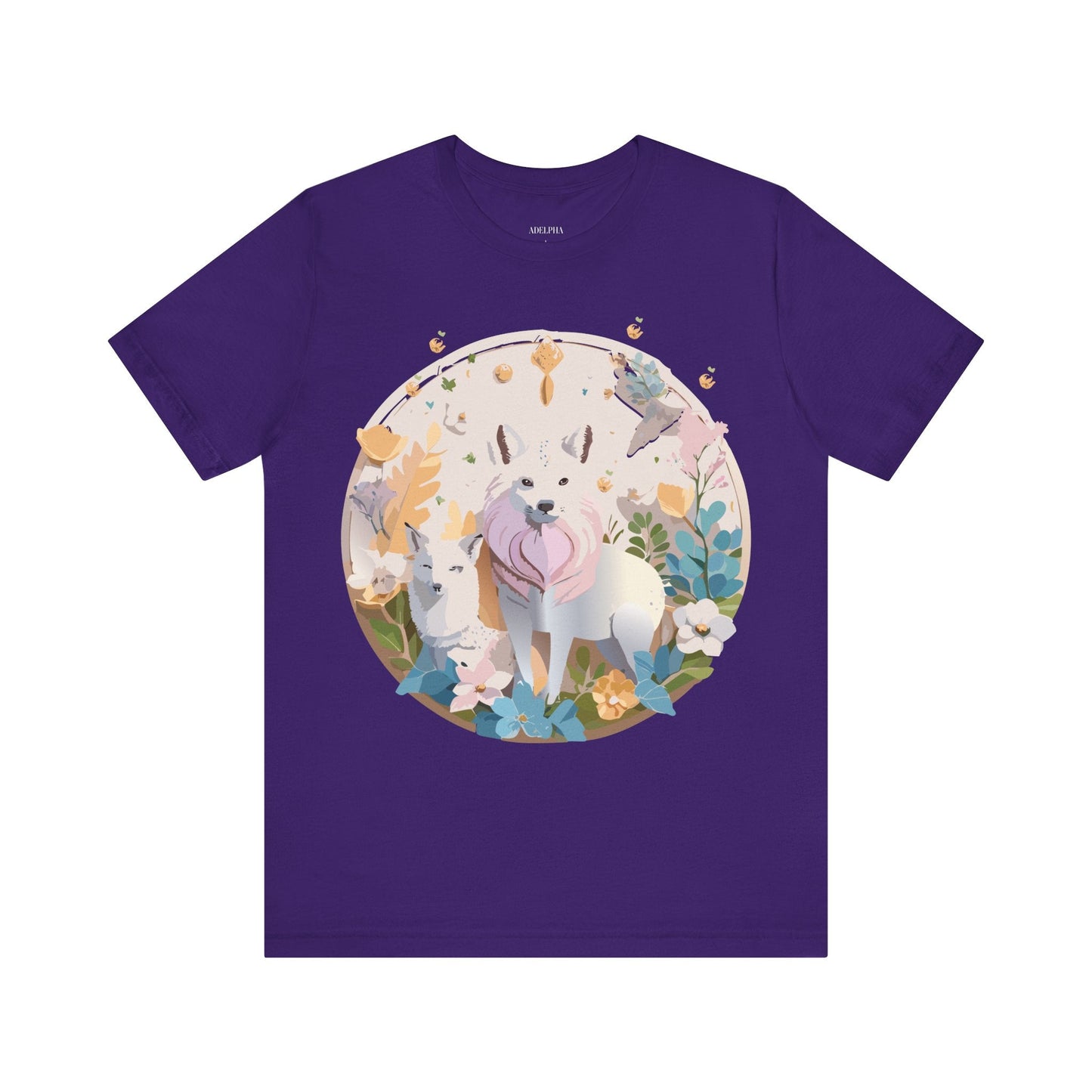 Adelpha Graphic Tee Unisex Short Sleeve Shirt With Vintage Art Design For Everyday Wear
