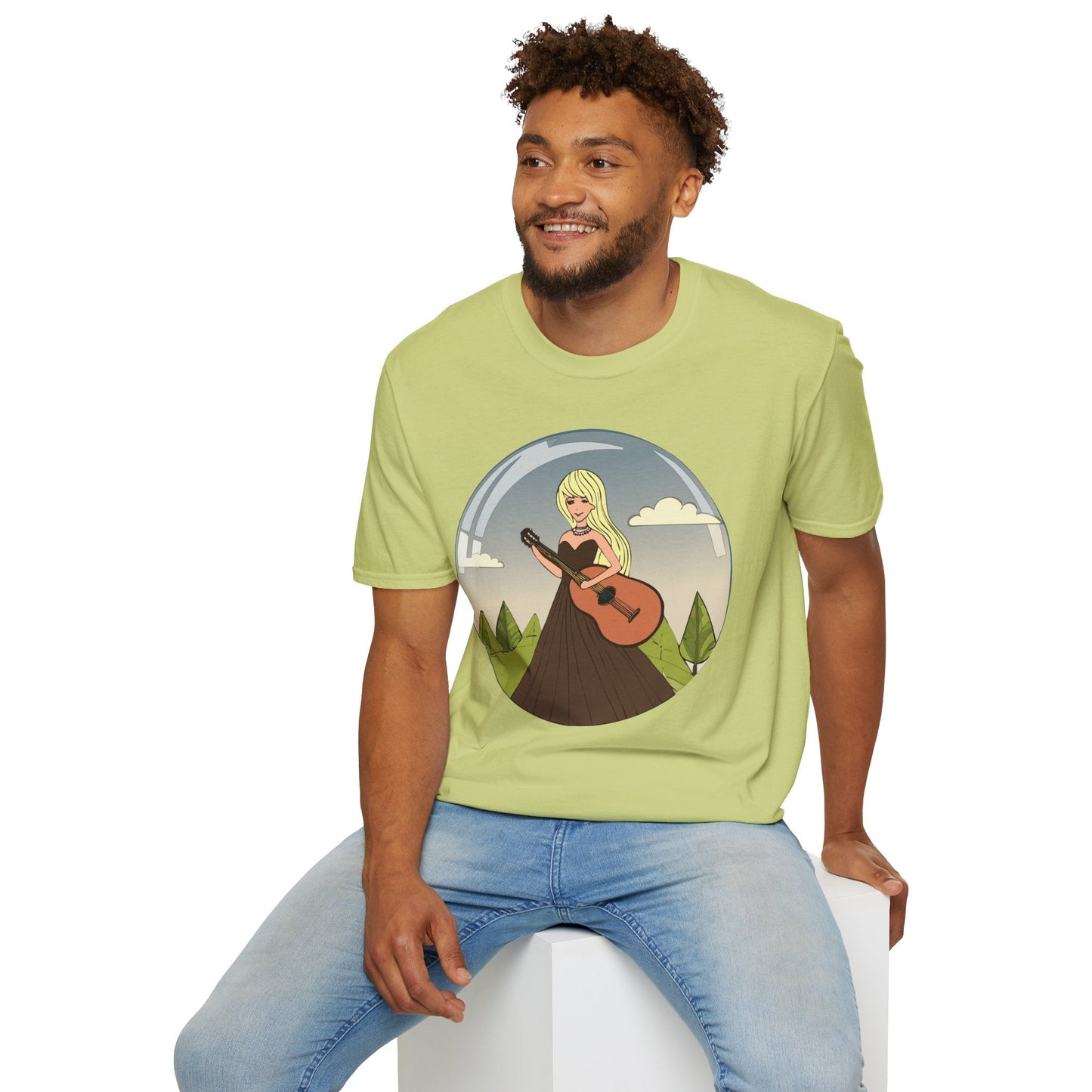 Womens Graphic T Shirt Art Design Tee Softstyle 100 Percent Ring Spun Cotton Short Sleeve