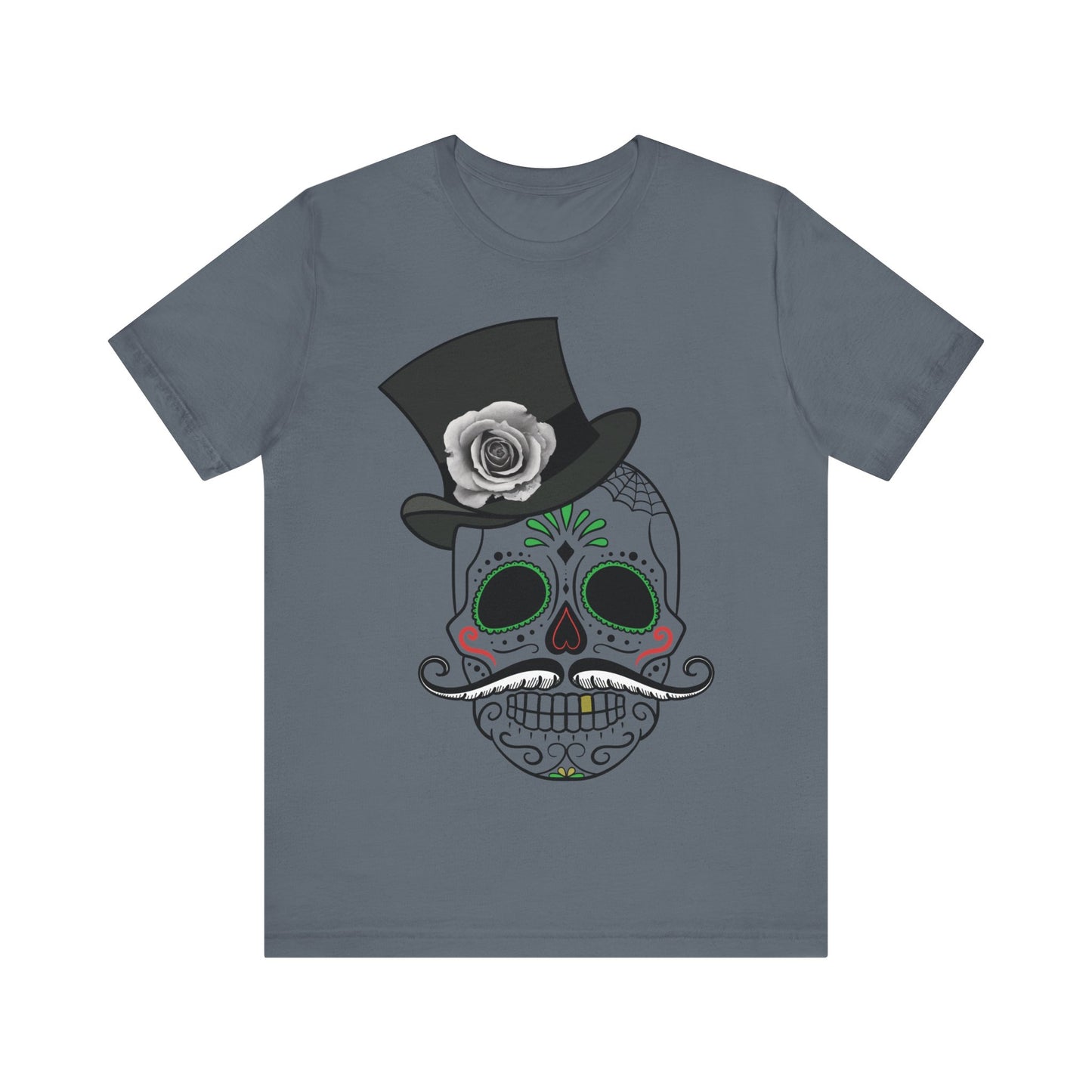 Unisex Cotton Tee Shirt with Skull