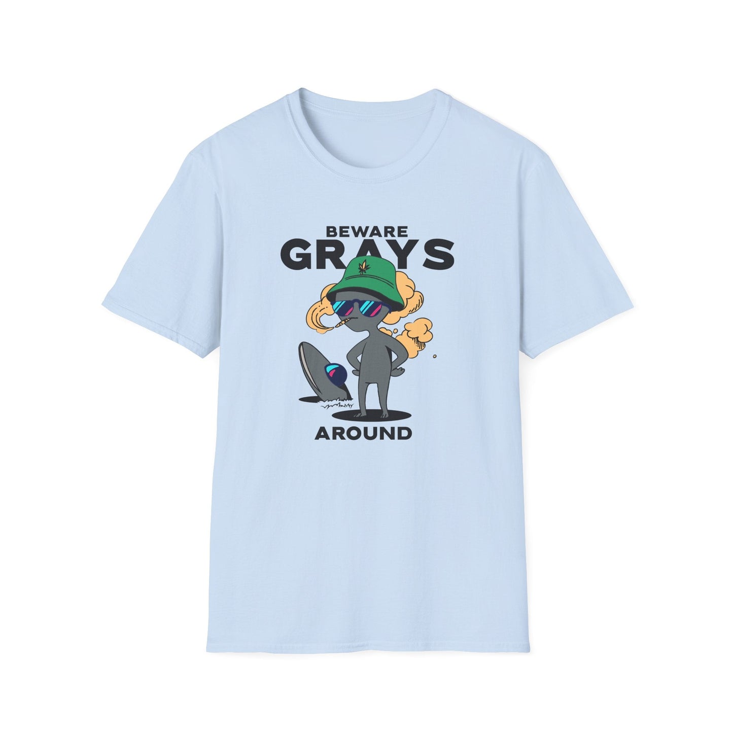 Funny Aliens UFO Graphic Unisex Cotton T-Shirt  18