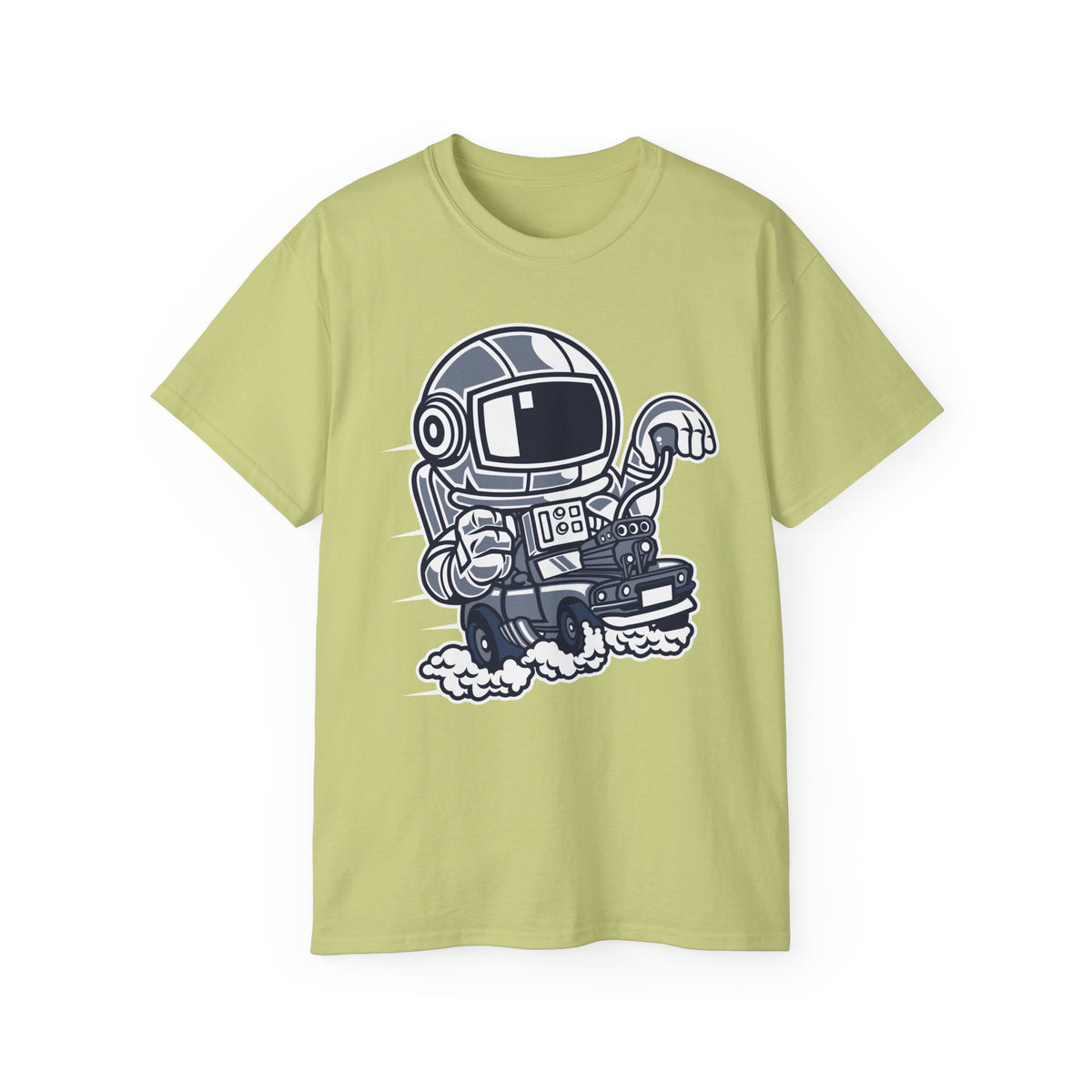 Astronaut Cartoon Graphic Tee Unisex 100 Cotton Gildan T-Shirt 4