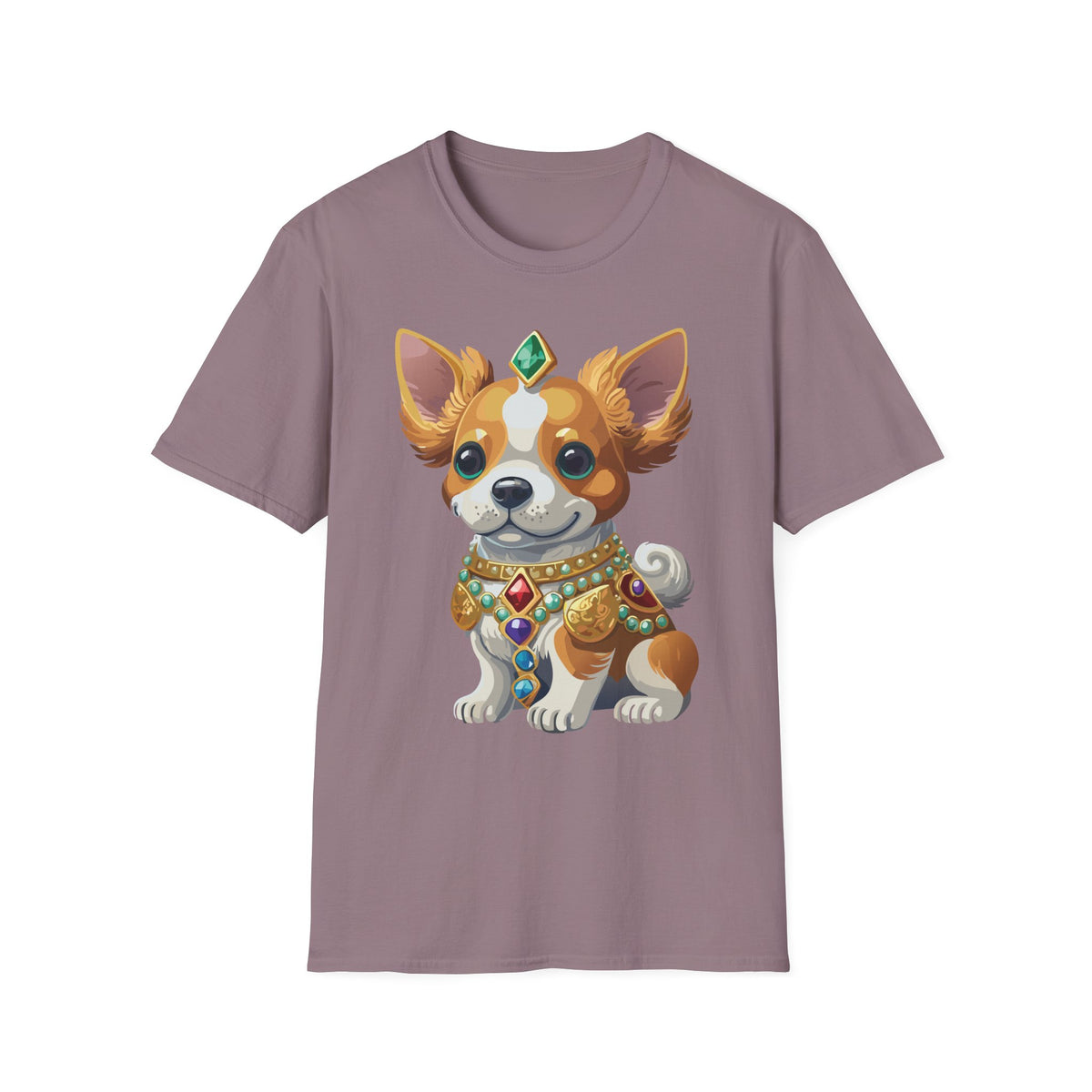 Corgi Prince T-Shirt — Cute Royal Dog Graphic Design Unisex 100 Cotton Gildan T-Shirt