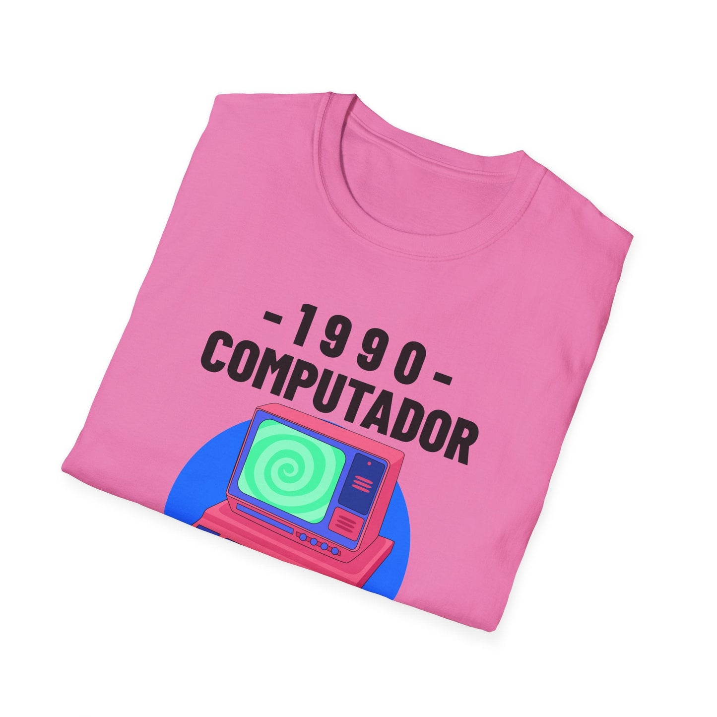 1990 Computador Retro T-Shirt Unisex Cotton Vintage Computer Graphic Tee