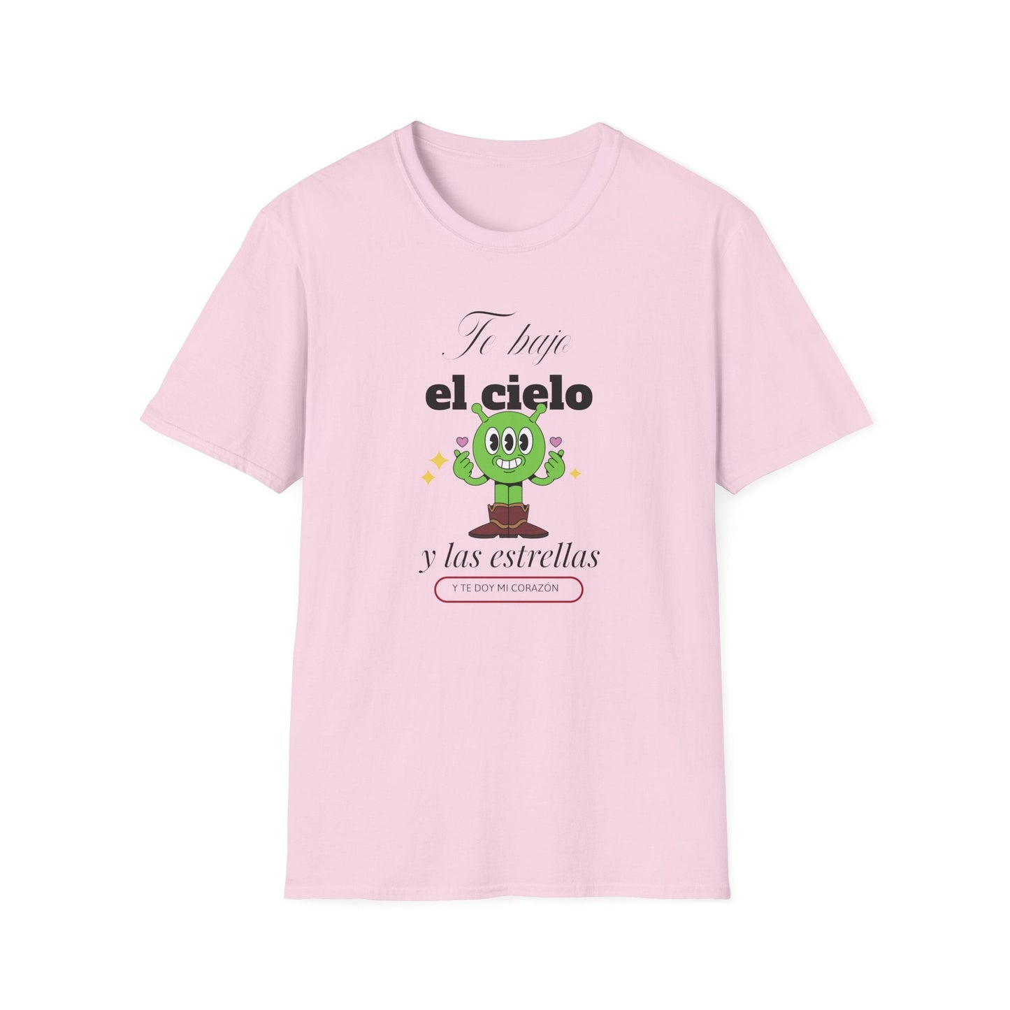 TShirt  Spanish Te llevo el cielo y las estrellas Cute Cactus Graphic