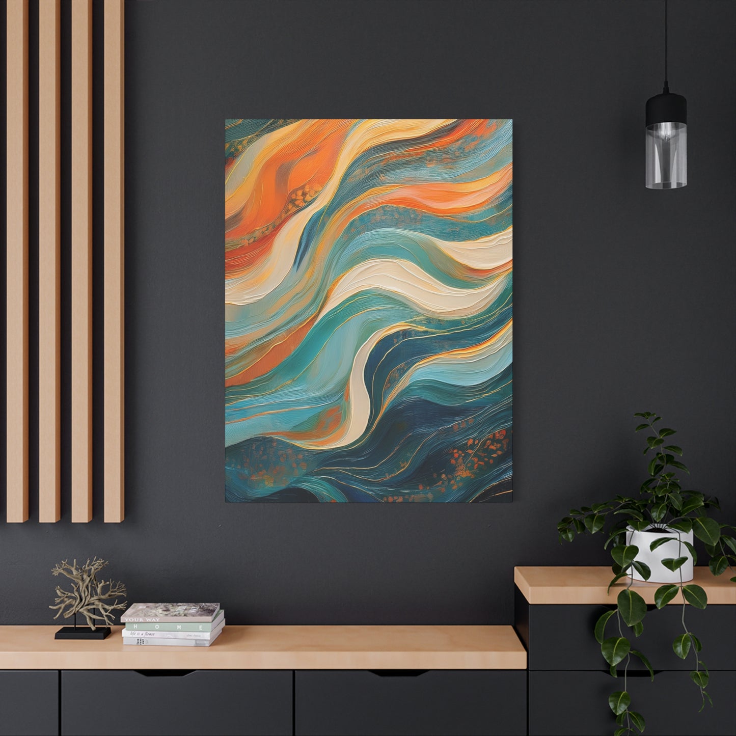 Abstract Oil Painting Print Canvas 20x24,20x30,24x30 24x32,24x36,30x40 32x48,36x48,40x60 Pine-Wood Inner Frame ABS-98