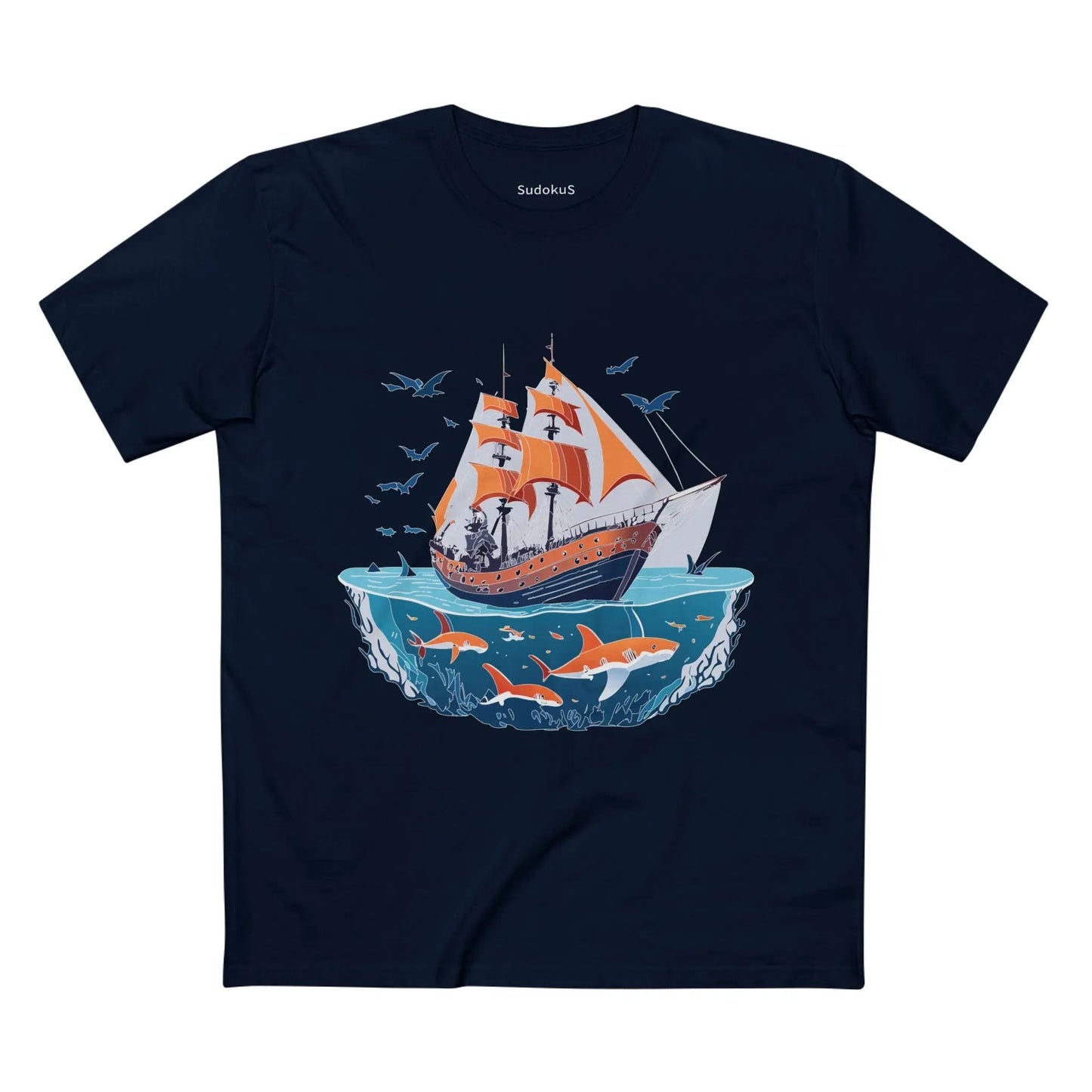 Ocean Coast Graphic Unisex 100 Cotton Staple Tee 24