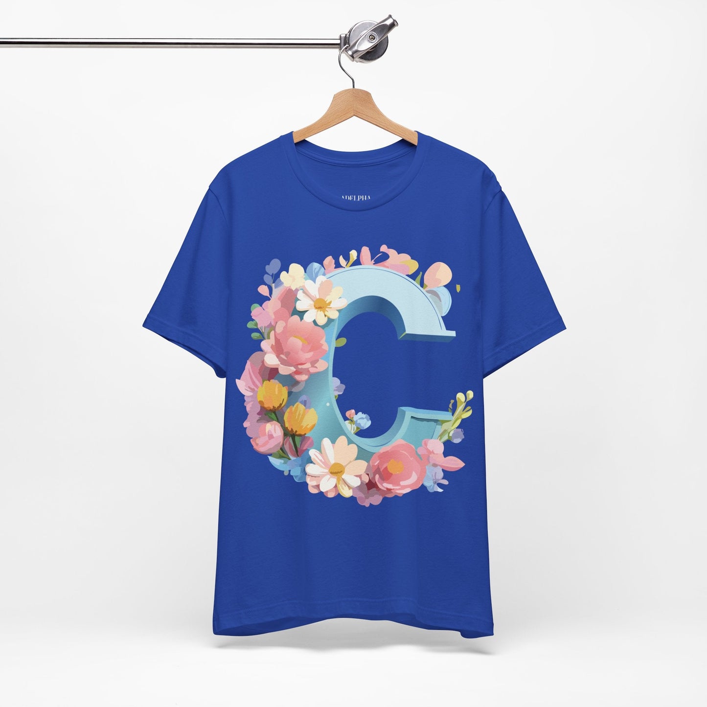 Letter C Graphic Tee Unisex Jersey Short Sleeve Premium Adelpha Artwork Vintage Inspired Casual Wear