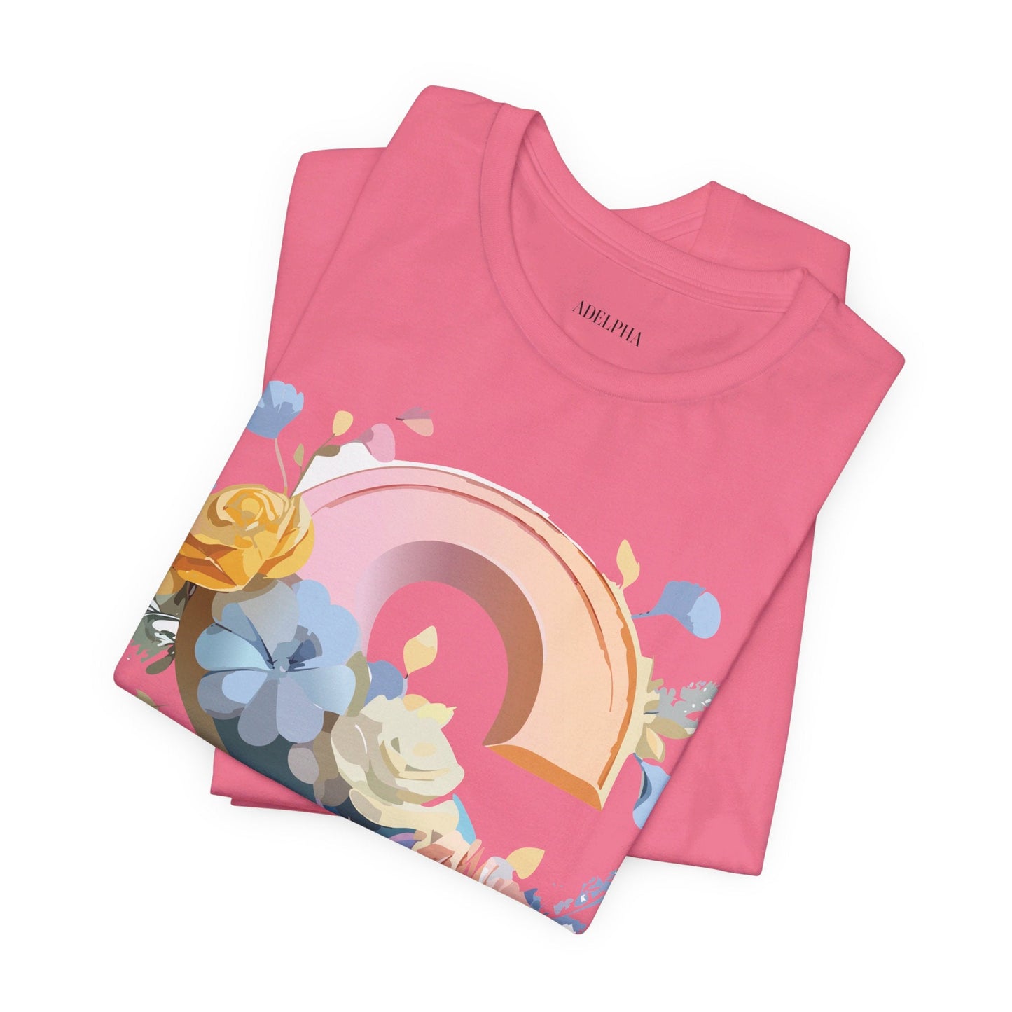 Letter S Graphic Tee Unisex Short Sleeve Shirt Adelpha Vintage Inspired Art Design