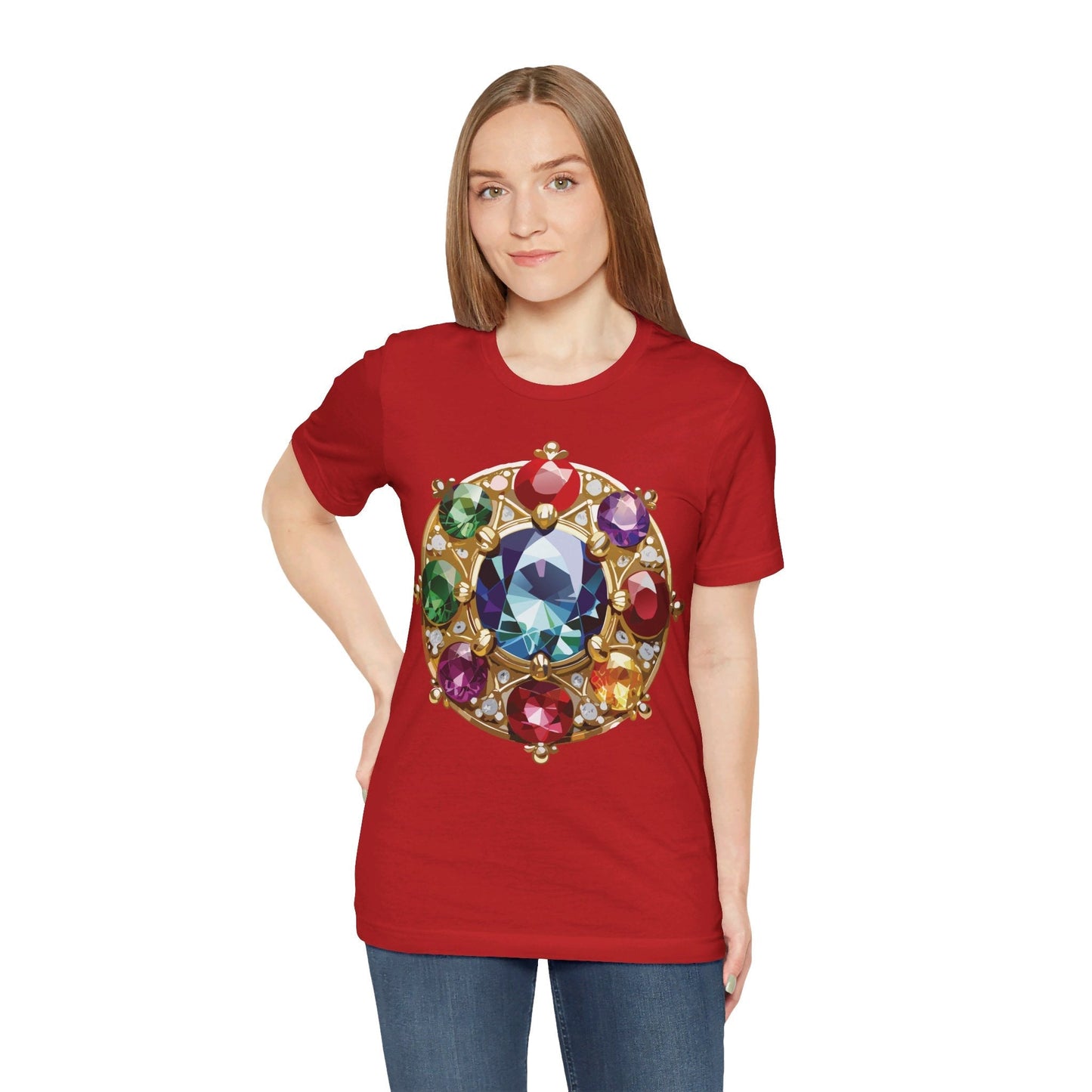 Jewelry Graphic Unisex 100 Cotton Vintage Treasure Art T-Shirt 39