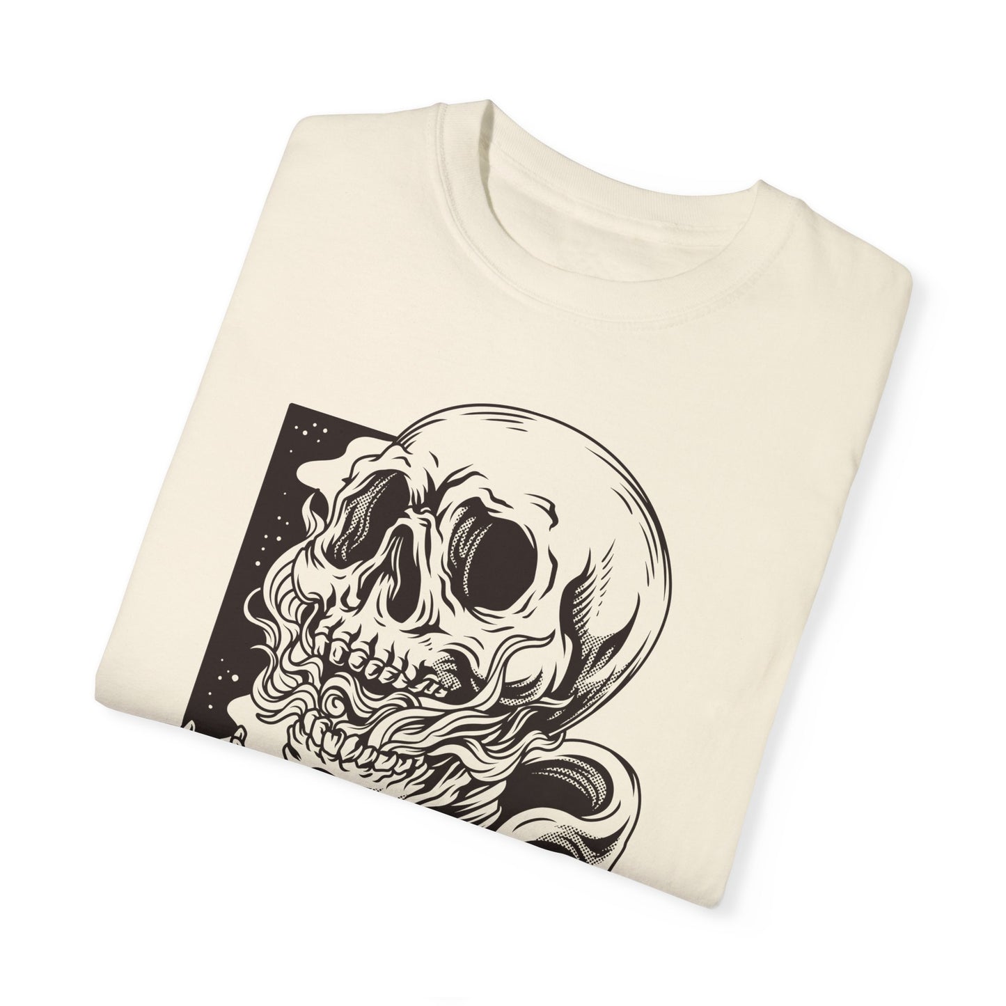 Unisex Cotton Tee Shirt with Skull