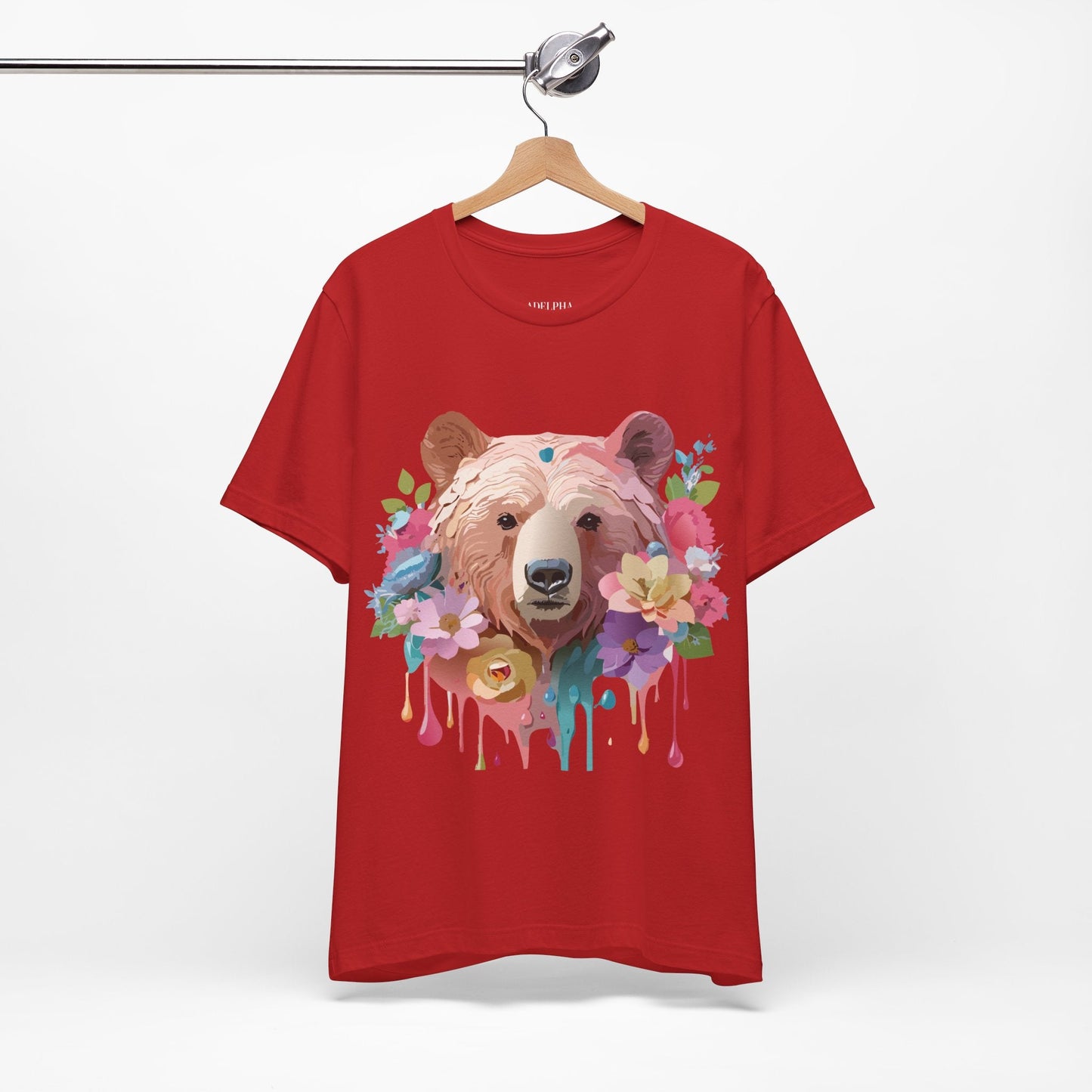 Bear Graphic T Shirt Unisex Adelpha Vintage Art Design Tee Edition