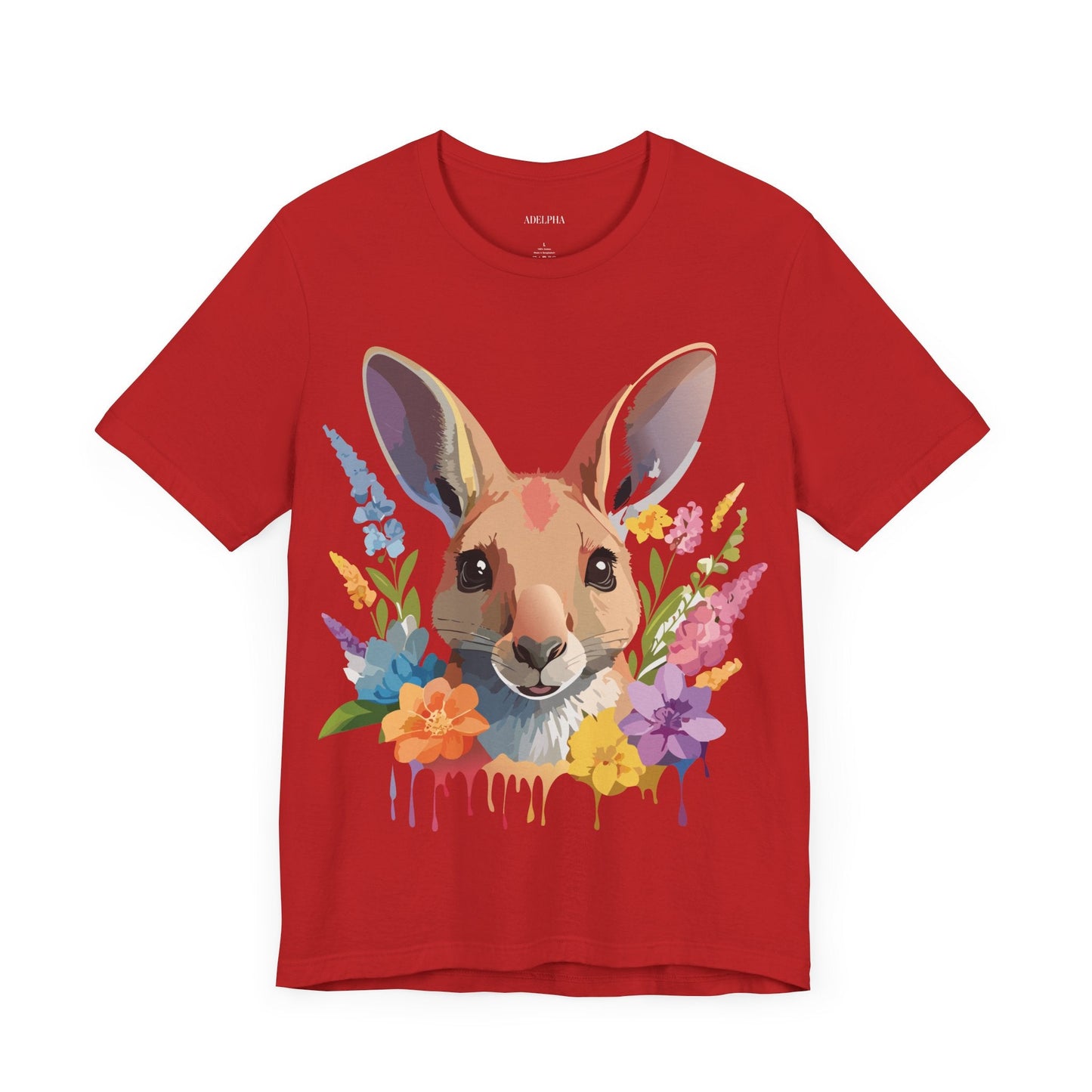 Kangaroo Graphic Unisex 100 Cotton Vintage Animal Artwork Tee 3