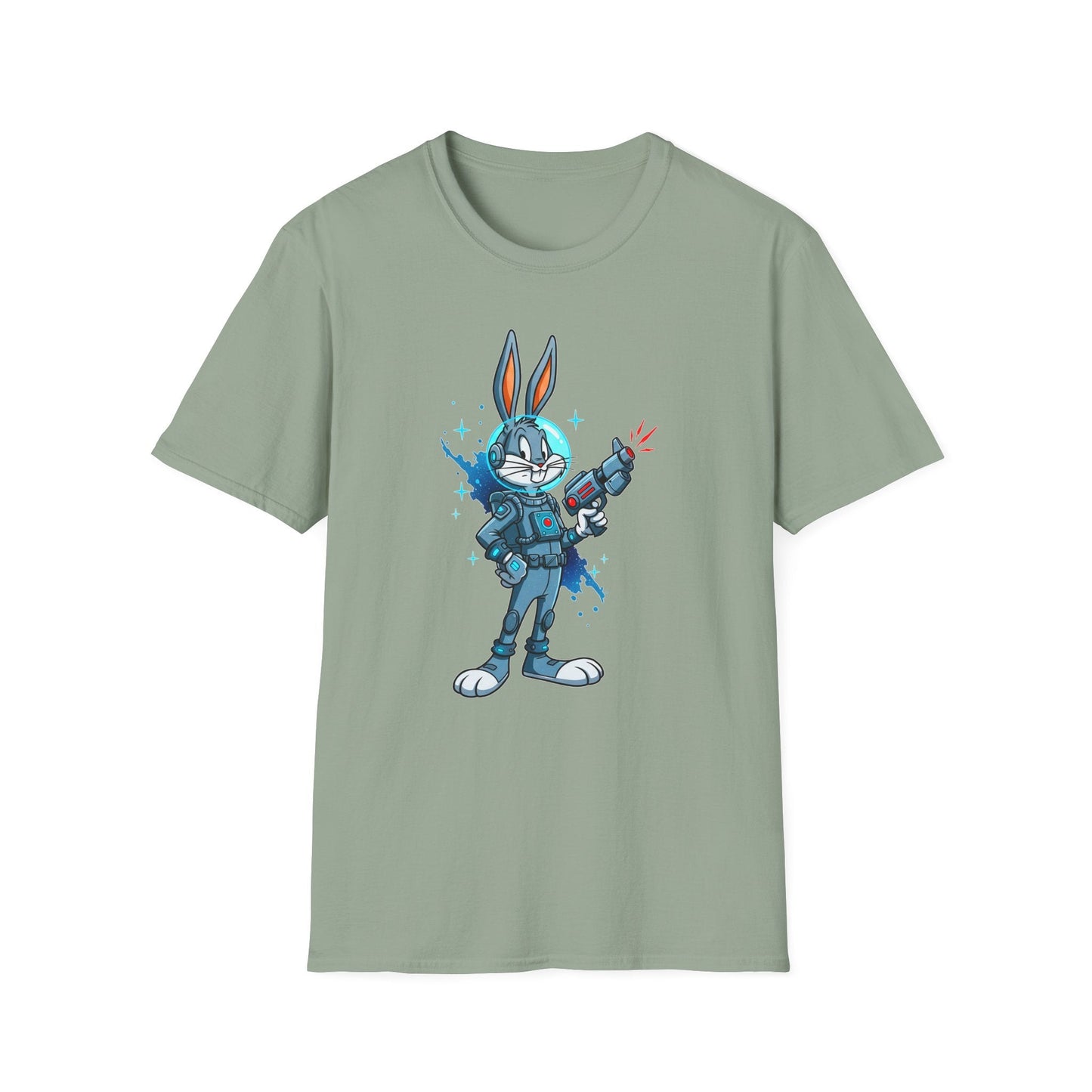 Bugs Bunny Shirt Unisex Gildan Softstyle 64000 Cartoon Tee 100 Percent Ring Spun Cotton