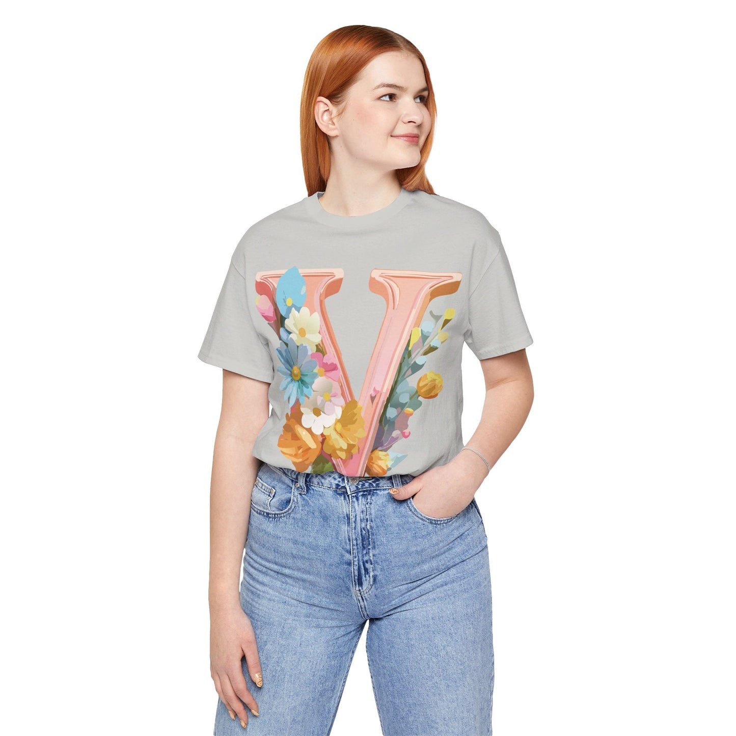 Letter V Shirt Unisex Graphic Tee With Vintage Inspired Artwork From Adelpha Official Edition