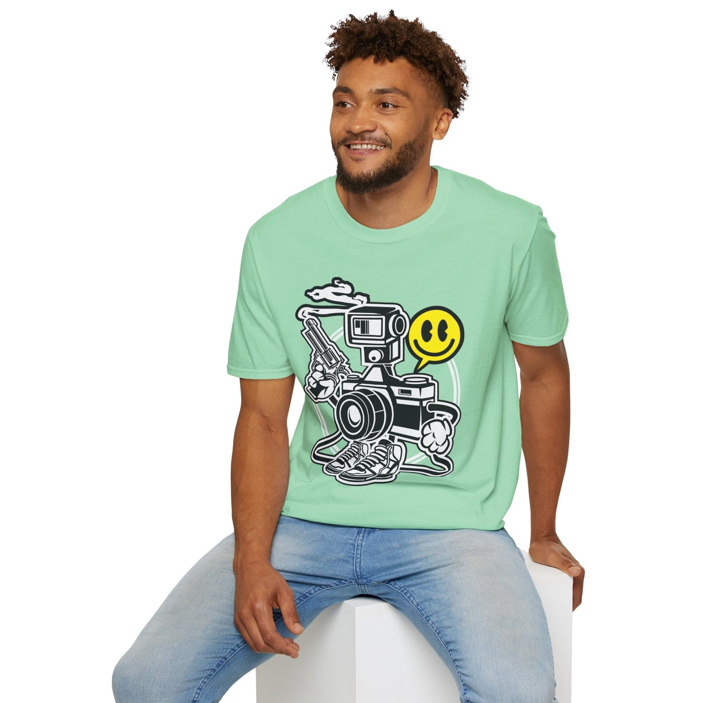 Cartoon T Shirt Animation Graphic Tee Unisex Funny Tee Shirt Gildan Softstyle 64000