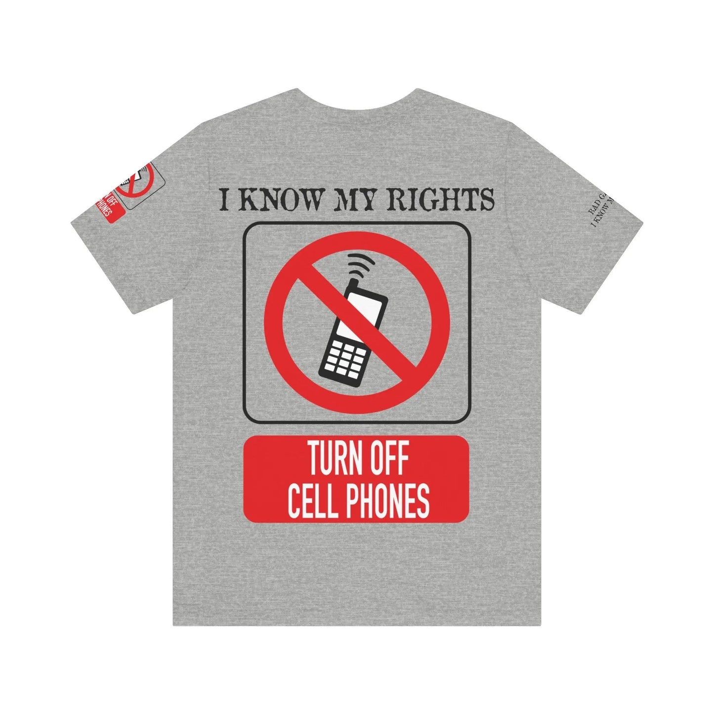 Red Stamp Tee Shirt Made In USA With 100 Percent Cotton Eco Inks From Bad Galaxy Official