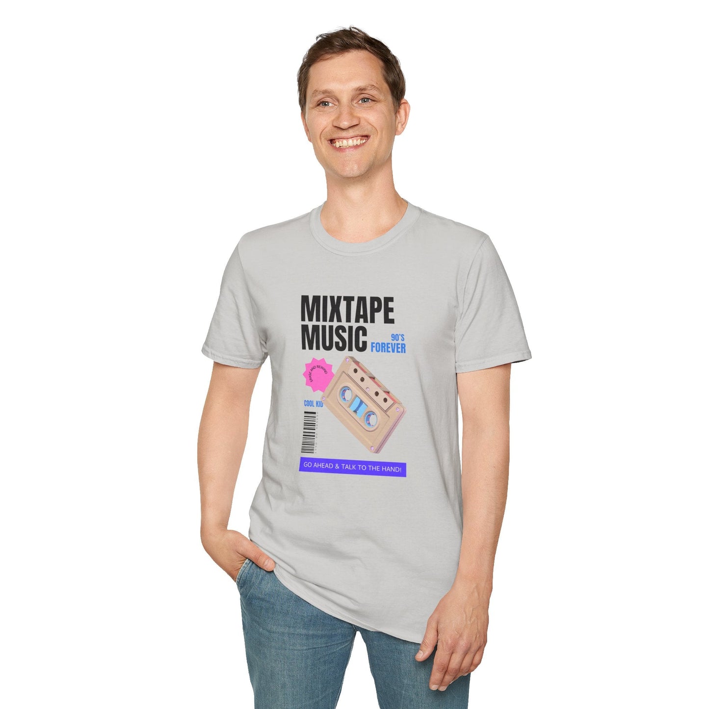 Mixtape Music Vintage Cassette T-Shirt Unisex Cotton Retro Audio Graphic Tee