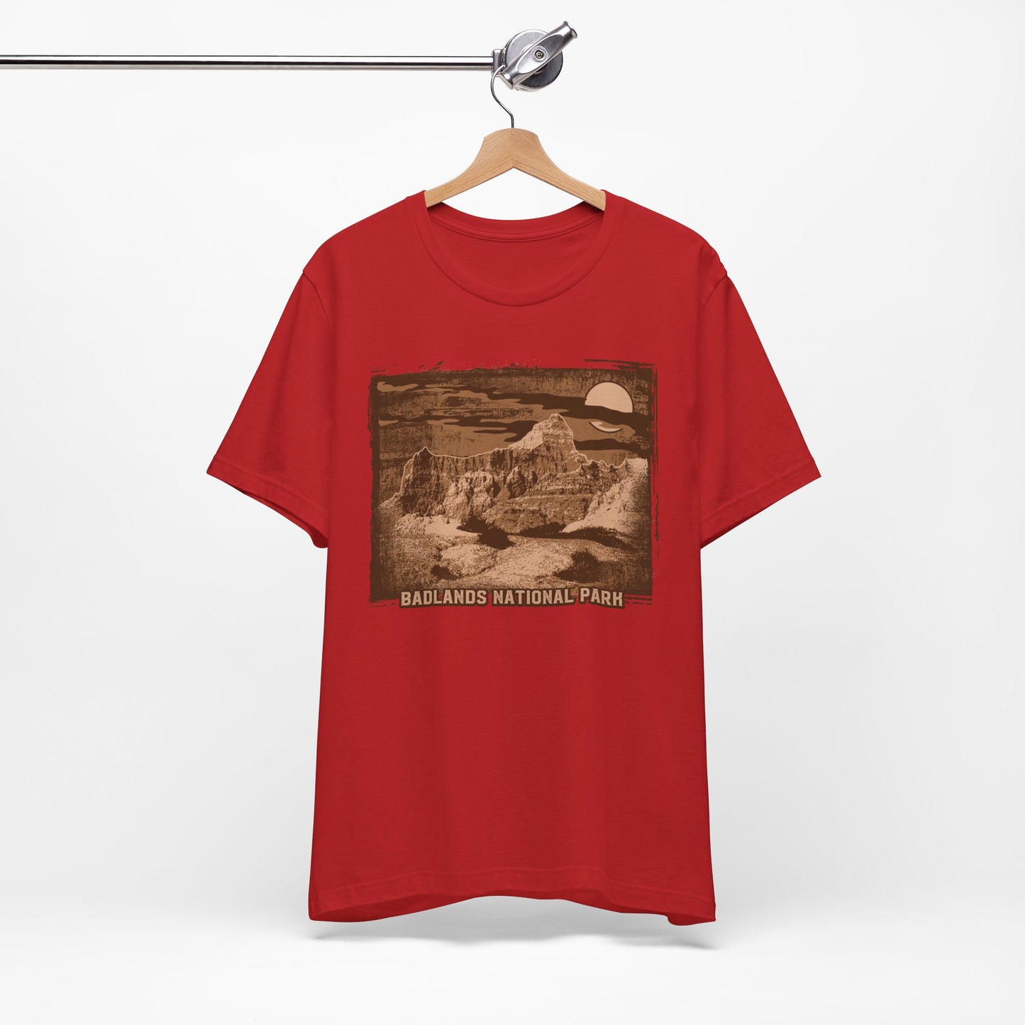 Badlands Retro Poster Graphic Design Tee, Badlands Shirt, Vintage Tees, Art Design T-Shirt, Graphic Tee, Retro Art Shirts